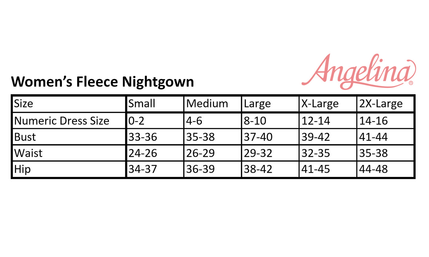 Cozy Fleece Pajama Long Sleeves Nightgown (1-Pack)