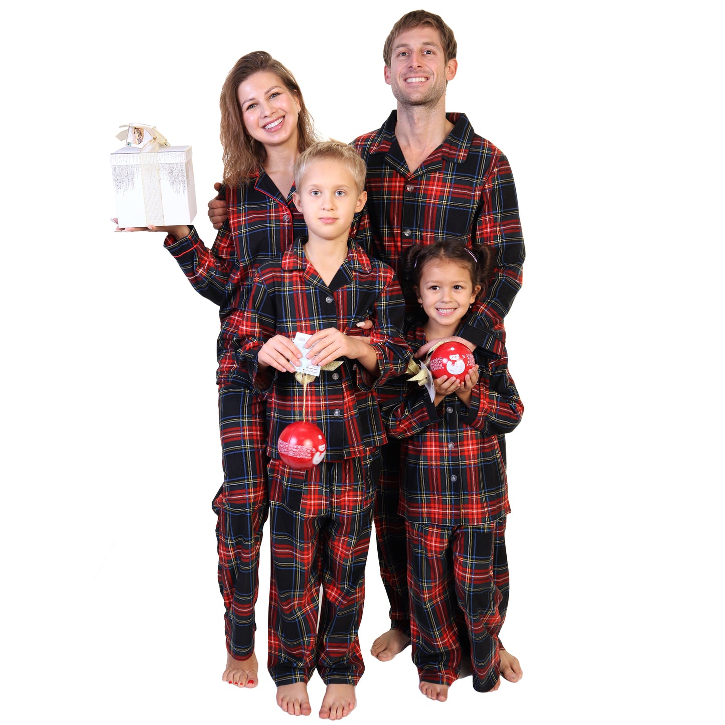 COZY Flannel Notch Collar Pajama Set (1-Pack)