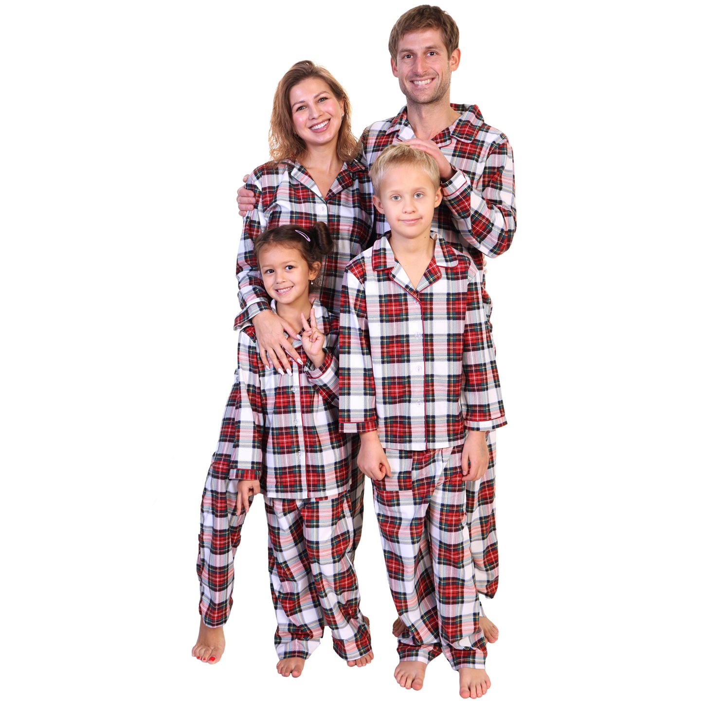 COZY Flannel Notch Collar Pajama Set (1-Pack)