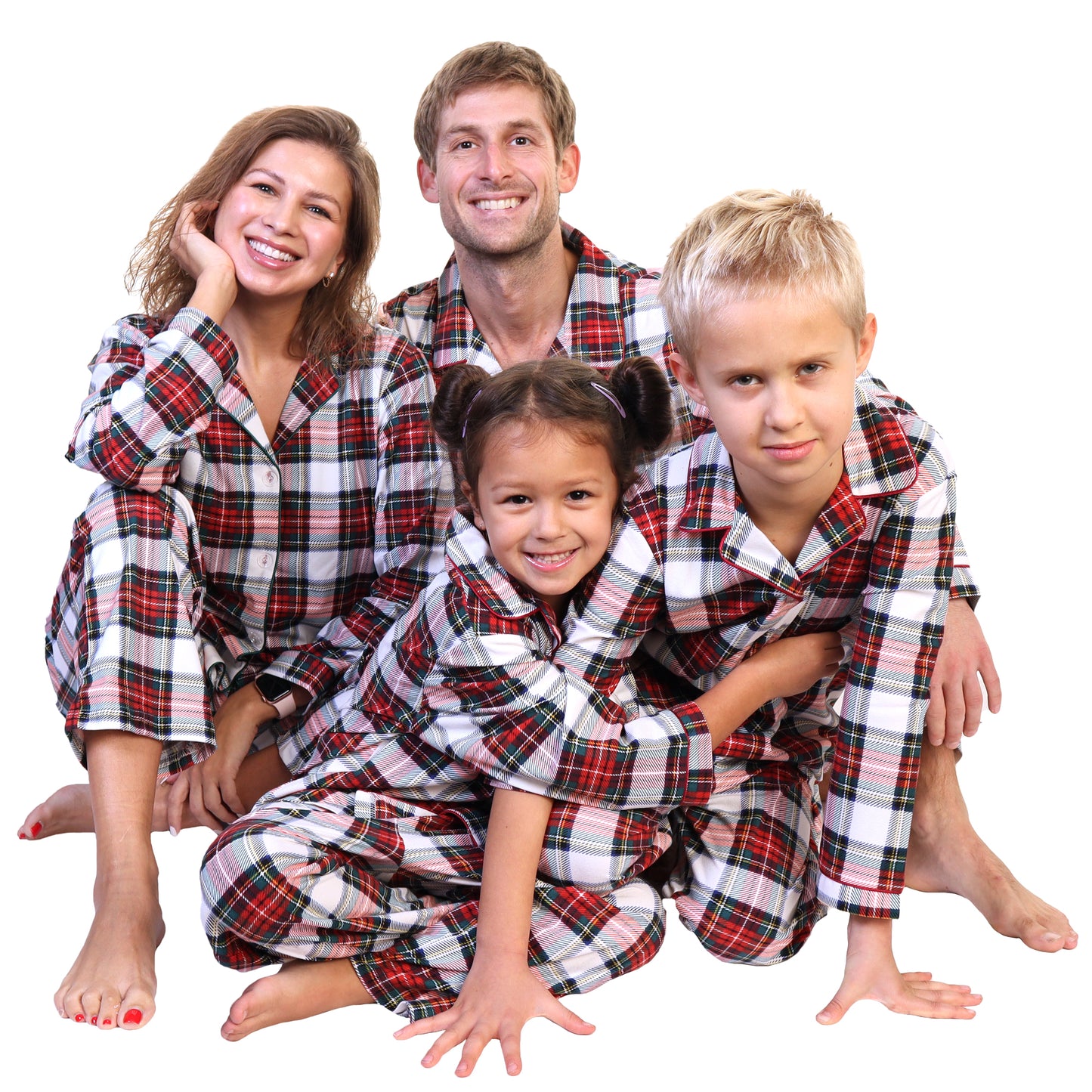 COZY Flannel Notch Collar Pajama Set (1-Pack)