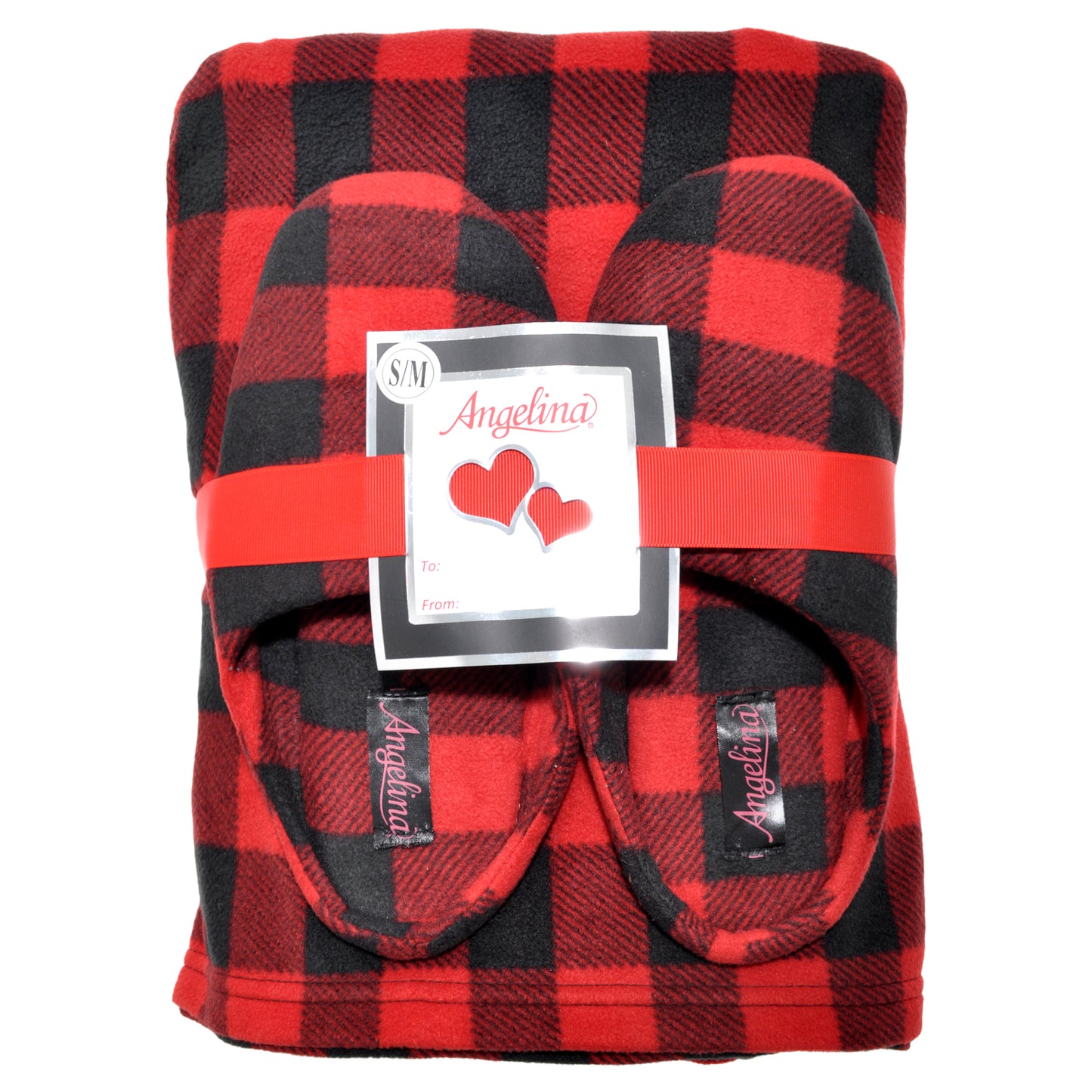 Women's Cozy Fleece Blanket with Slipper (1-Pack)