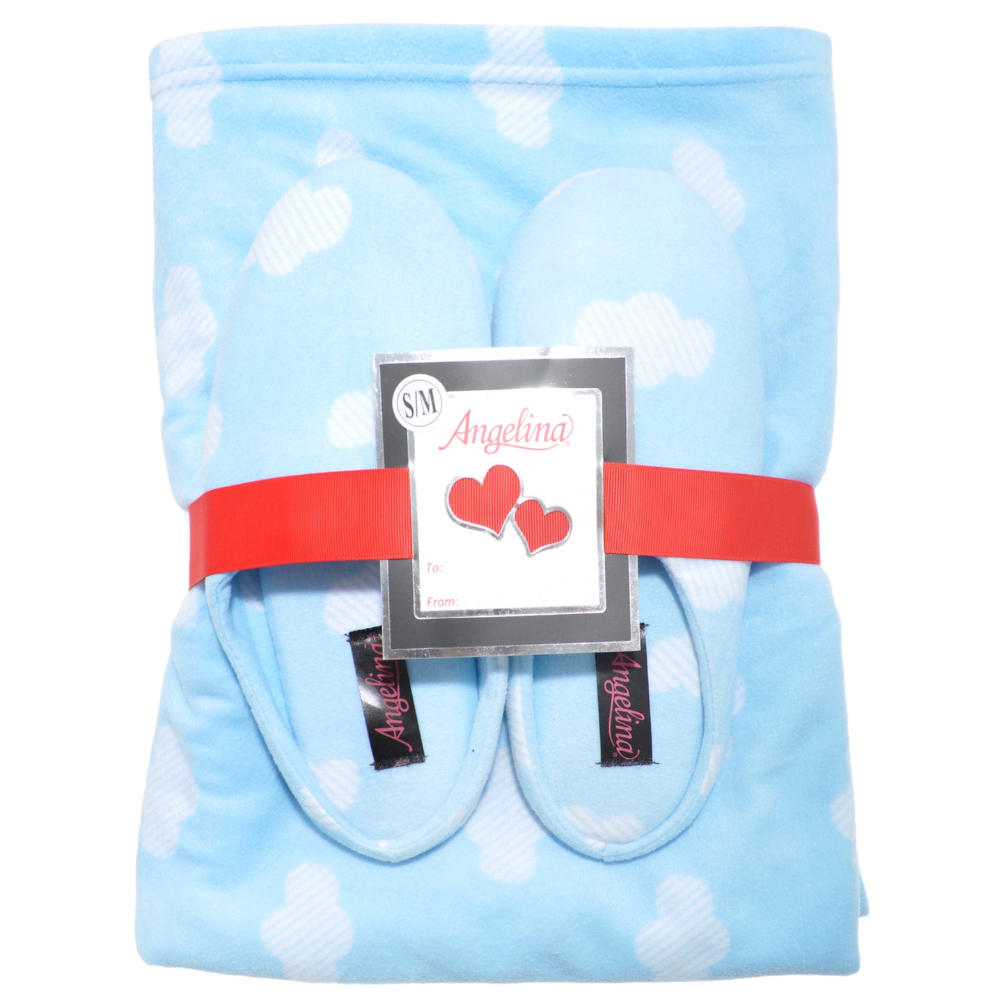 Women's Cozy Fleece Blanket with Slipper (1-Pack)