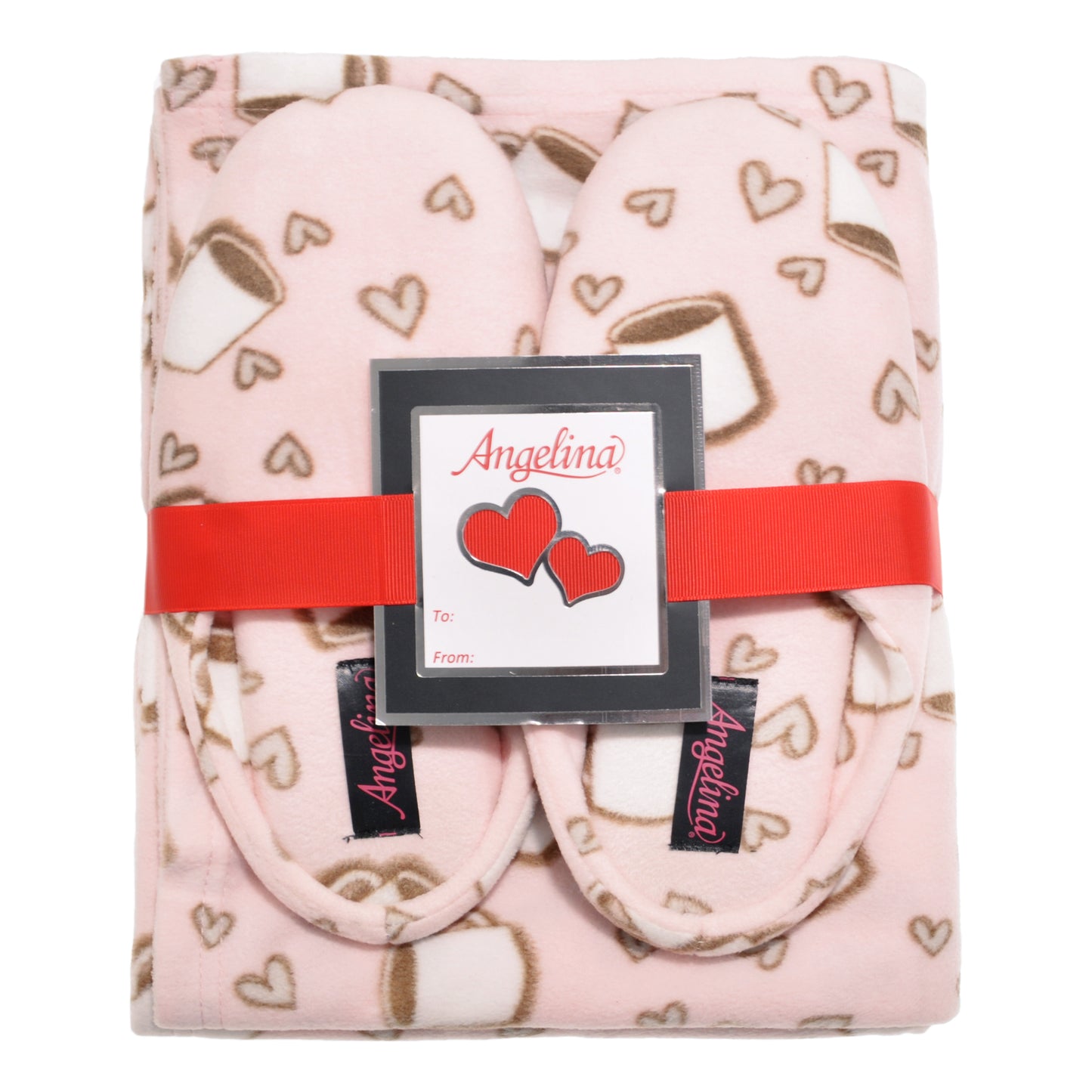 Women's Cozy Fleece Blanket with Slipper (1-Pack)