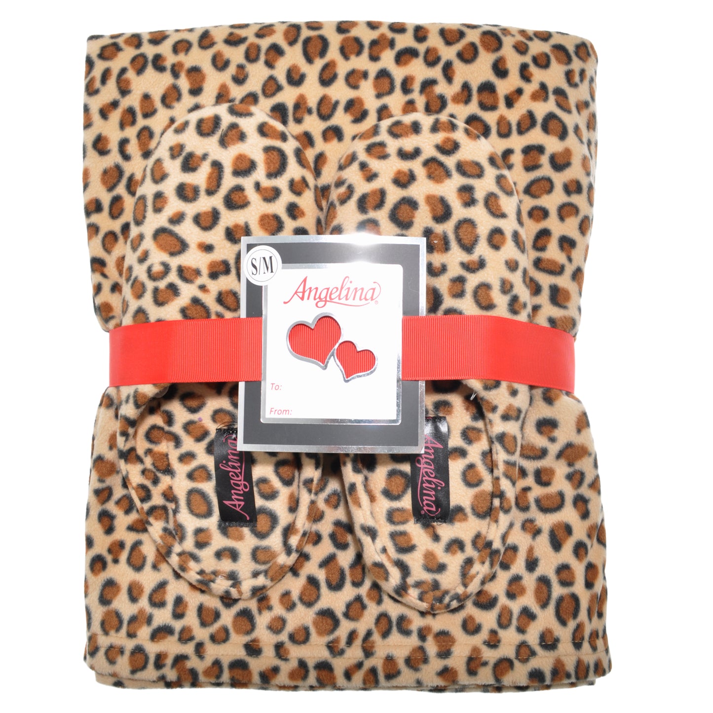 Women's Cozy Fleece Blanket with Slipper (1-Pack)