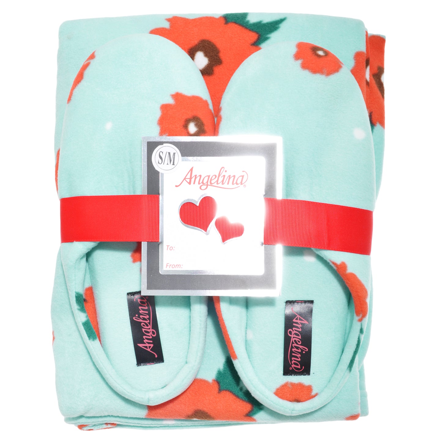 Women's Cozy Fleece Blanket with Slipper (1-Pack)