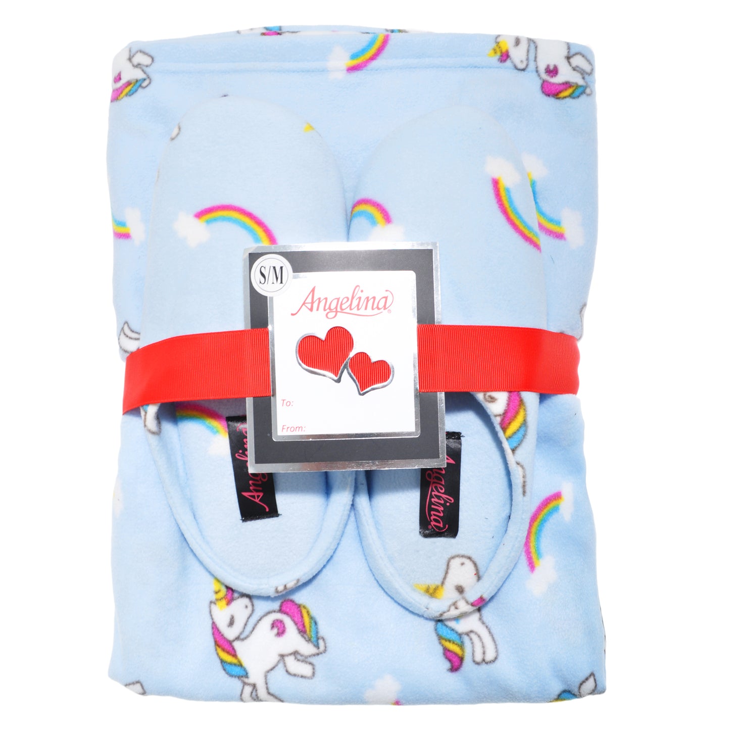 Women's Cozy Fleece Blanket with Slipper (1-Pack)