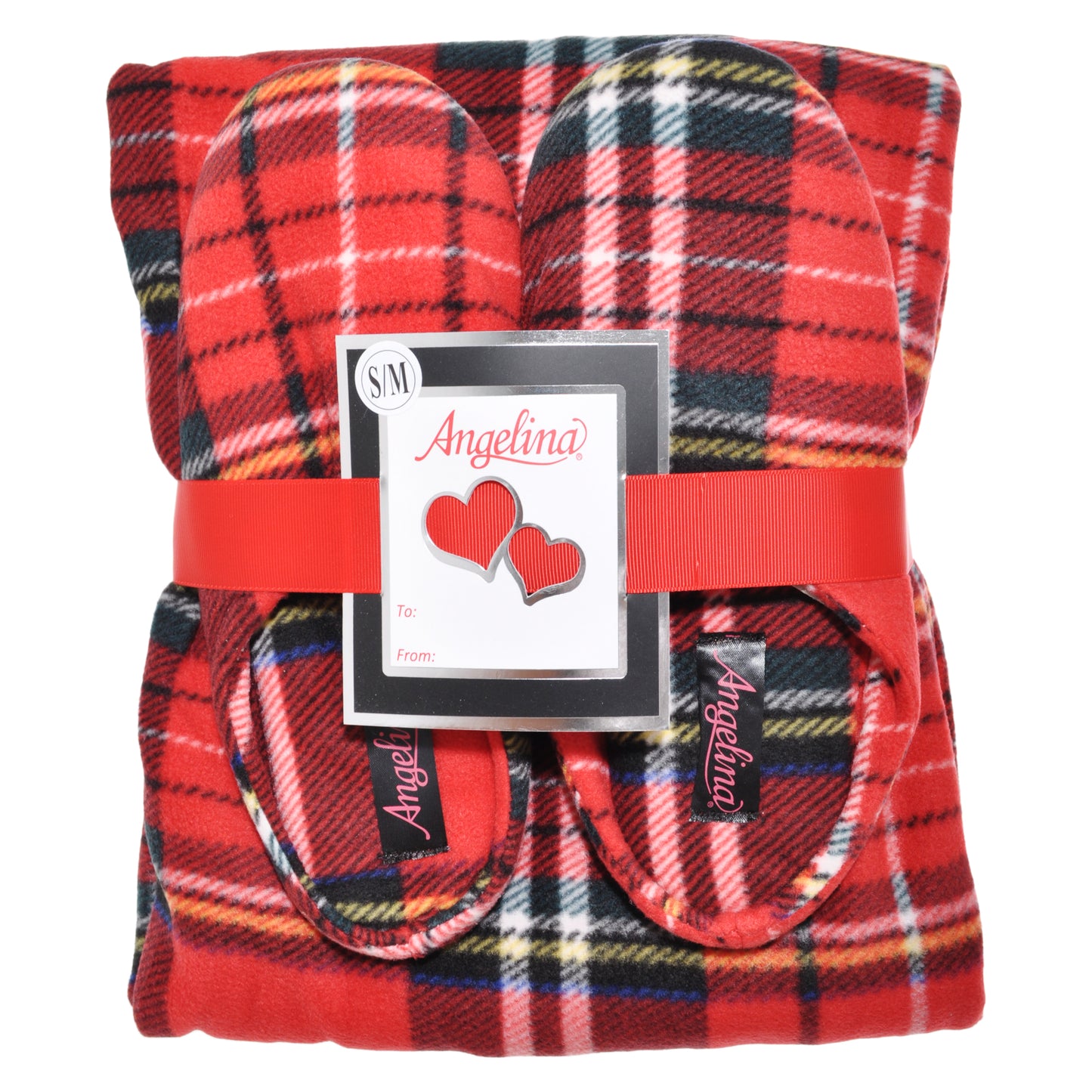 Women's Cozy Fleece Blanket with Slipper (1-Pack)
