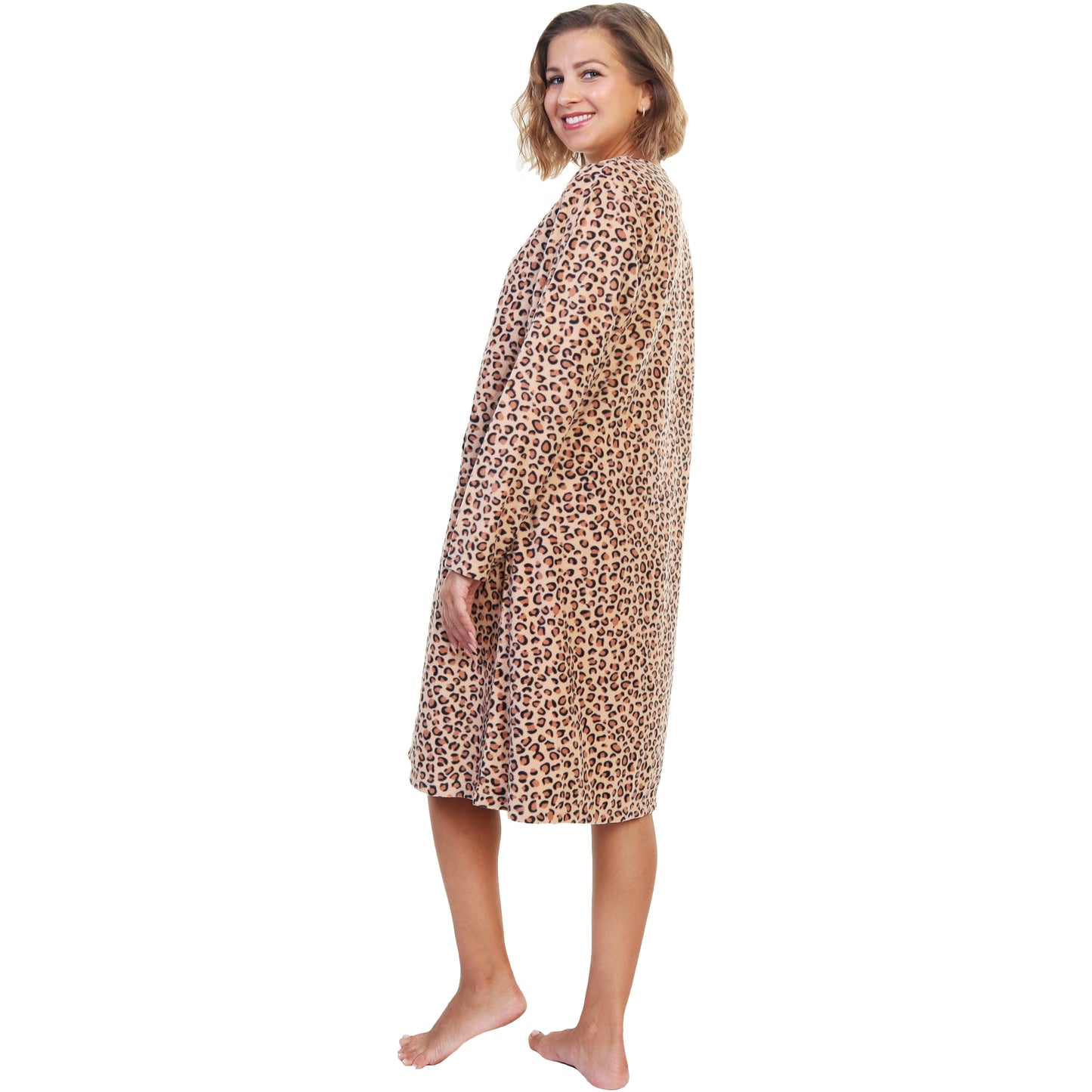 Cozy Fleece Pajama Long Sleeves Nightgown (1-Pack)