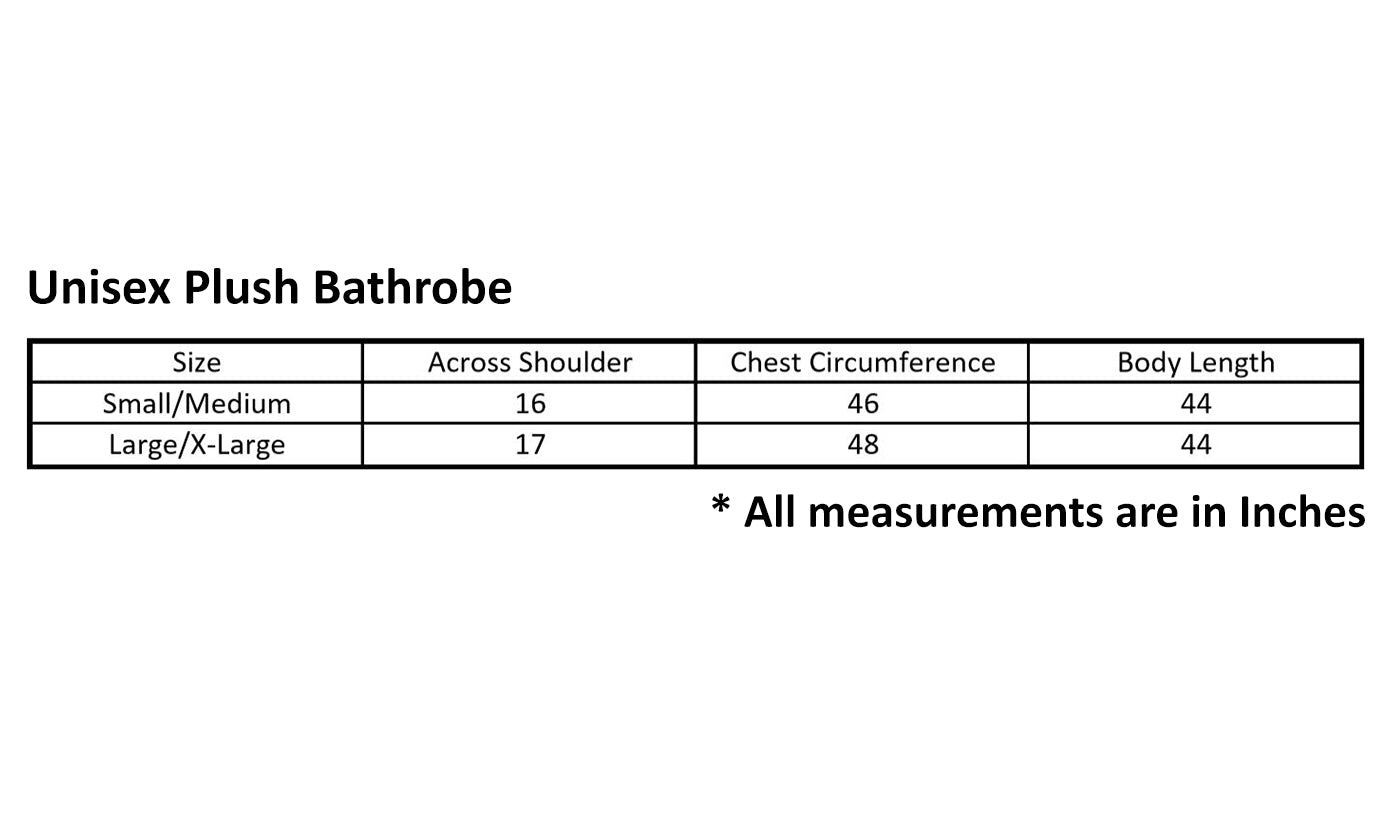 Unisex Premium Plush Bathrobes (1-Pack)