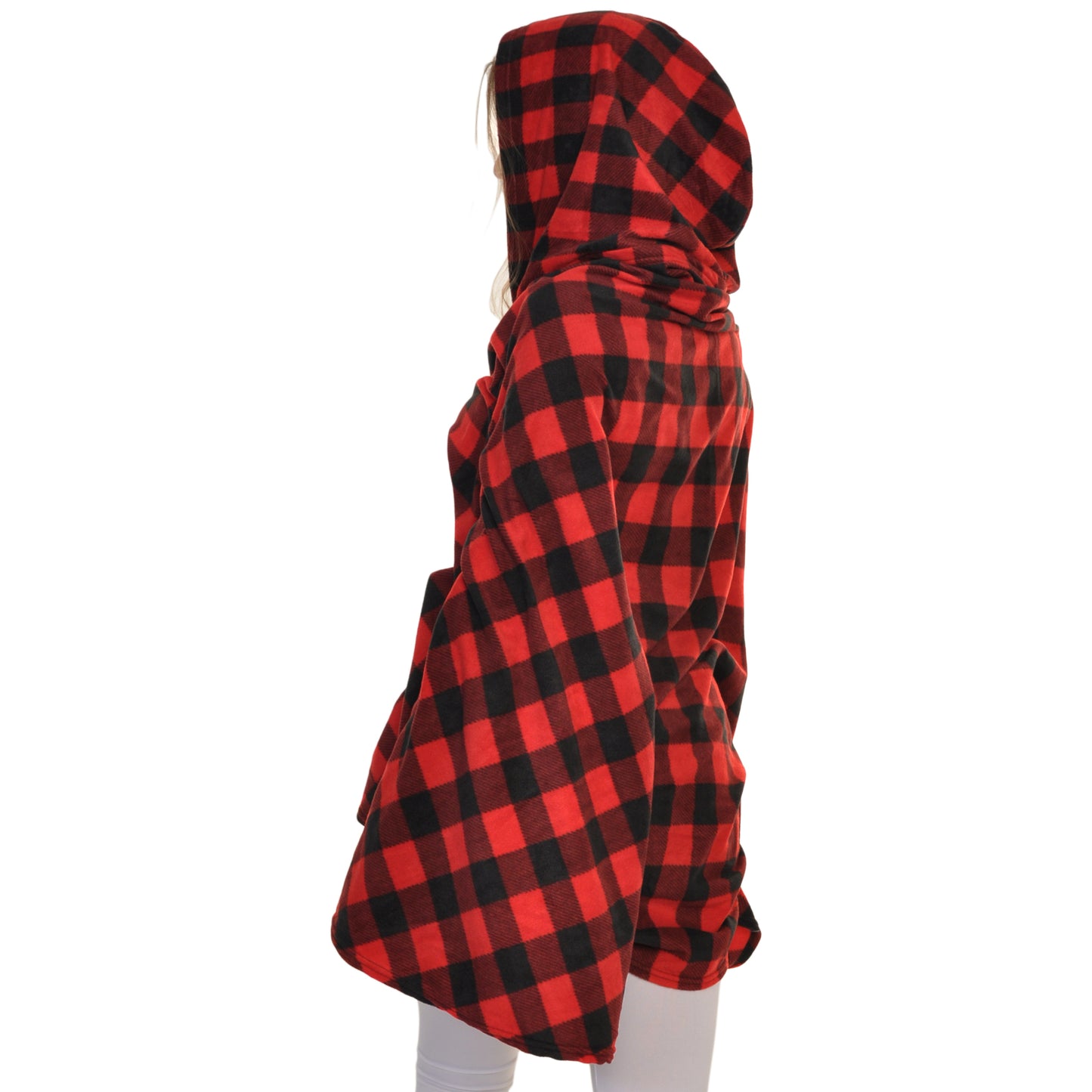 Cozy Fleece Hooded Wearable Blanket (1-Pack)