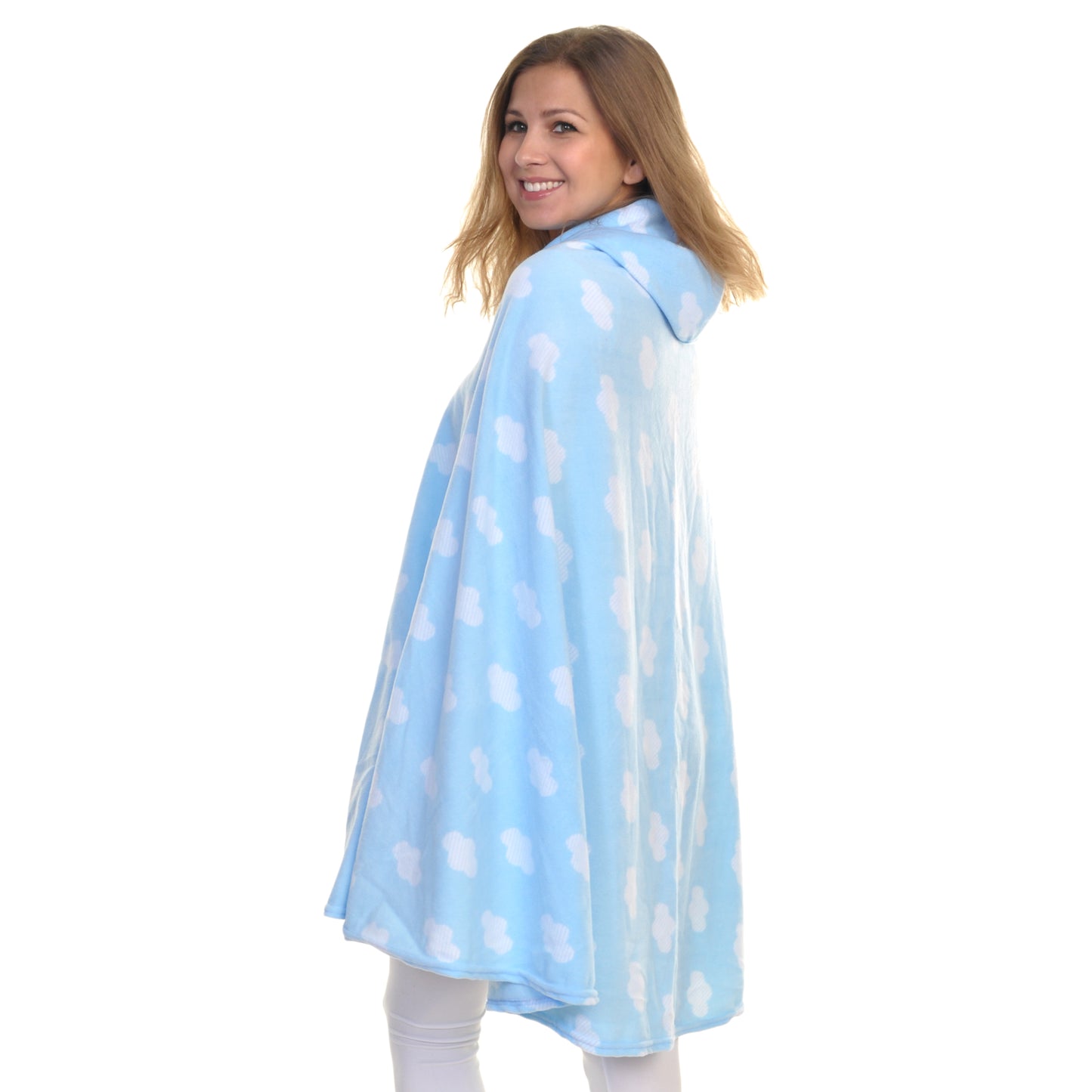 Cozy Fleece Hooded Wearable Blanket (1-Pack)