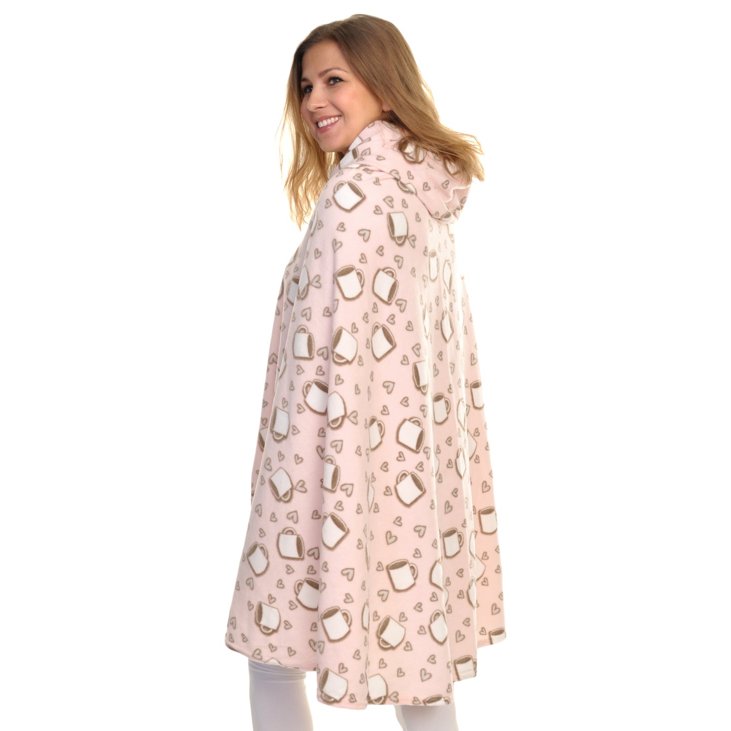 Cozy Fleece Hooded Wearable Blanket (1-Pack)