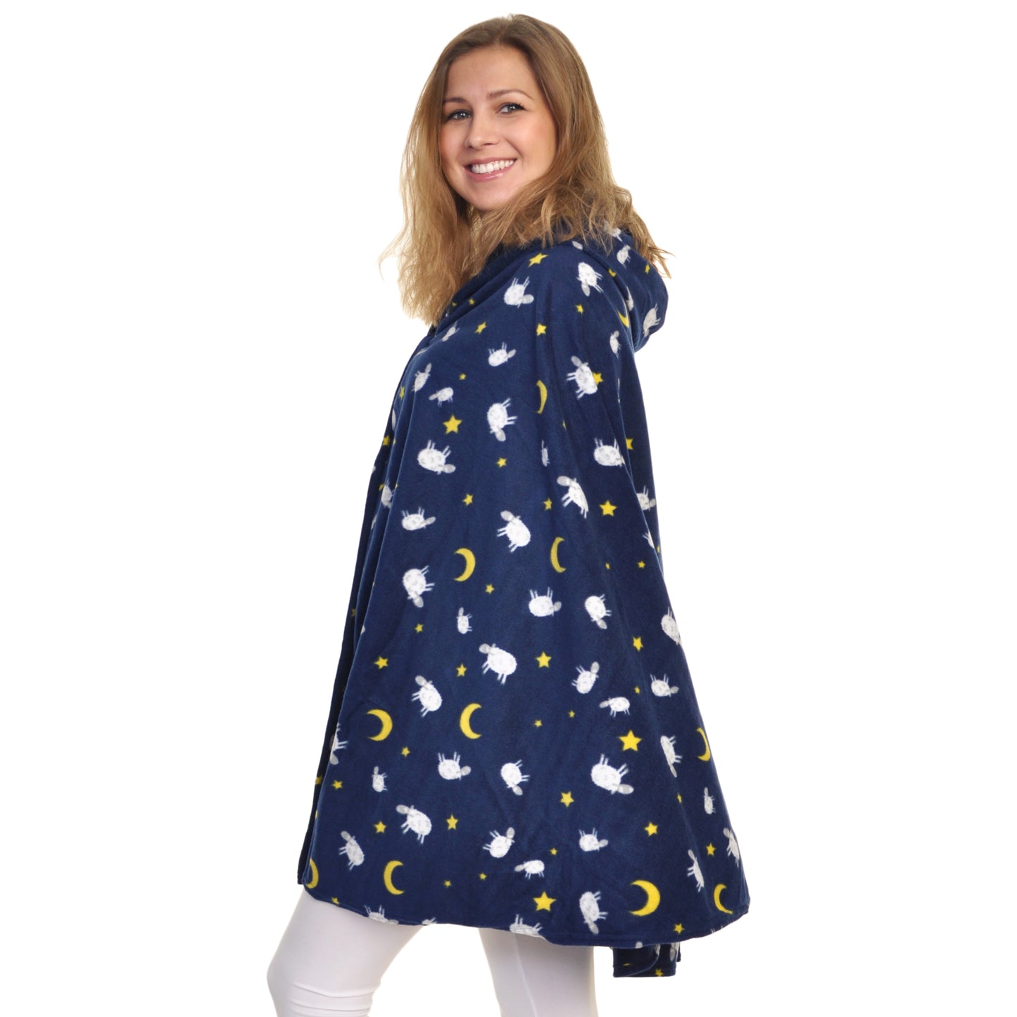 Cozy Fleece Hooded Wearable Blanket (1-Pack)