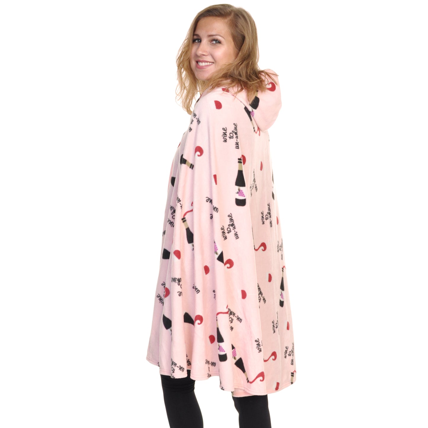 Cozy Fleece Hooded Wearable Blanket (1-Pack)