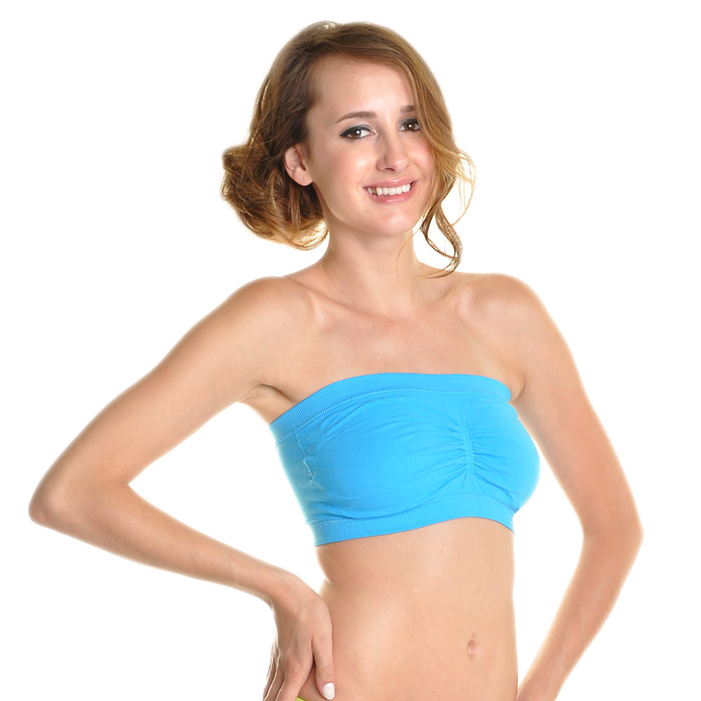 Seamless Bandeau with Removable Cups (6-Pack)