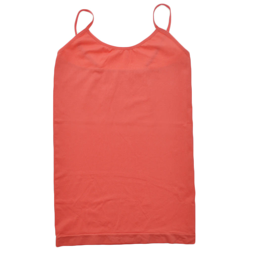Seamless Tank Top with Adjustable Spaghetti Straps (1 or 6 Pack)