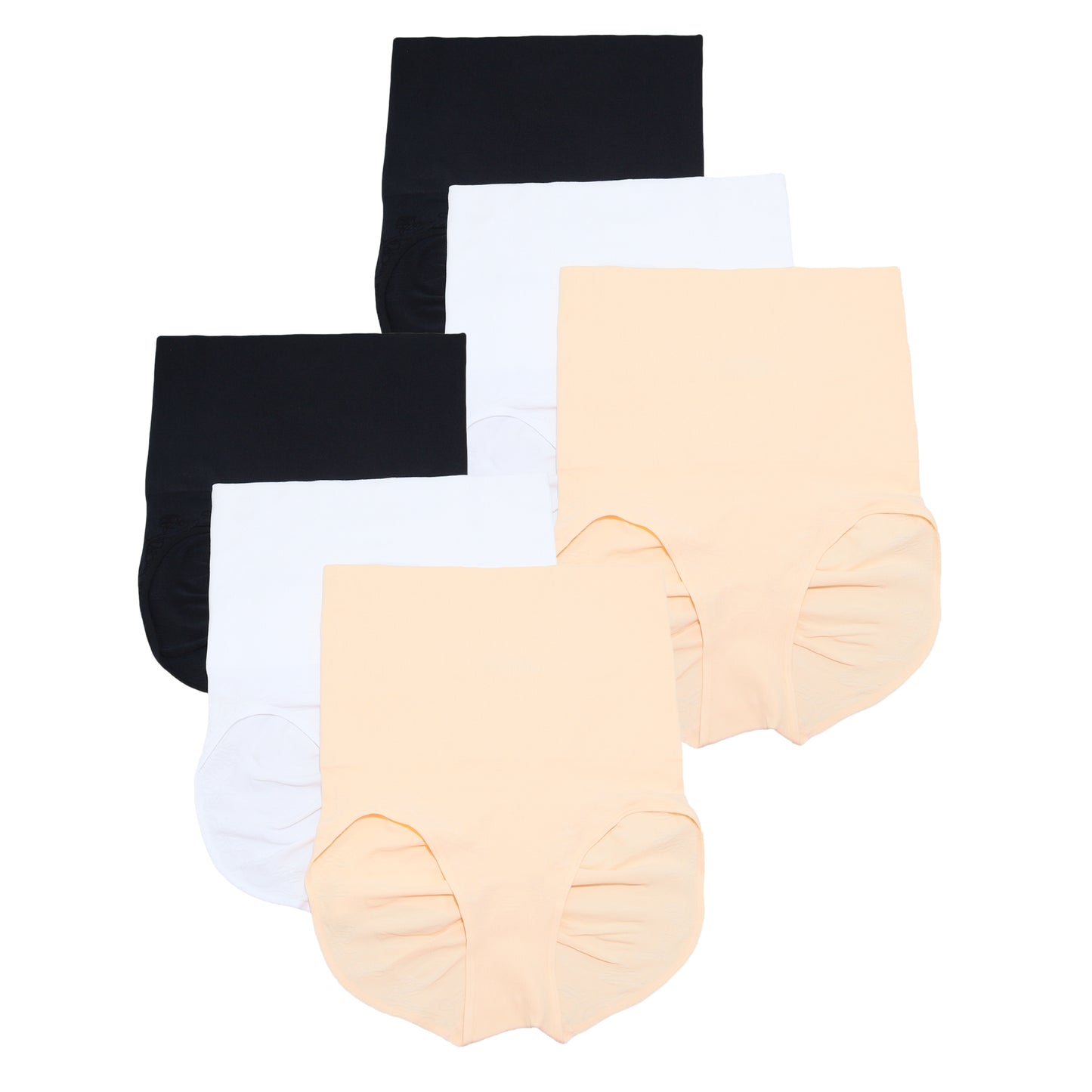 Seamless Shaper Briefs with Double Layer Waist (6-Pack)