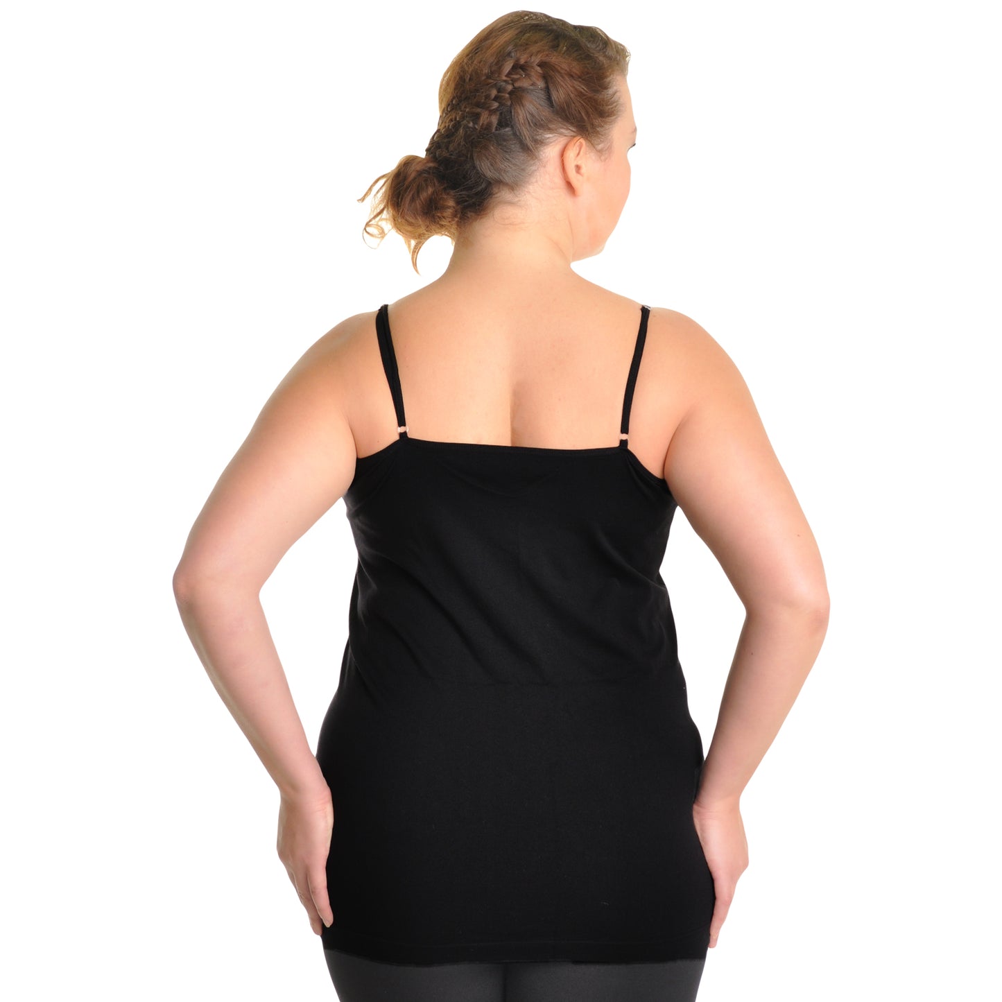 Seamless Tank Top with Adjustable Spaghetti Straps (1 or 6 Pack)