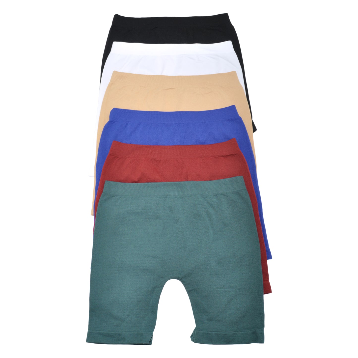 Girls Seamless Bra and Safety Short Set w/ Mesh Back Design (6-Pack)