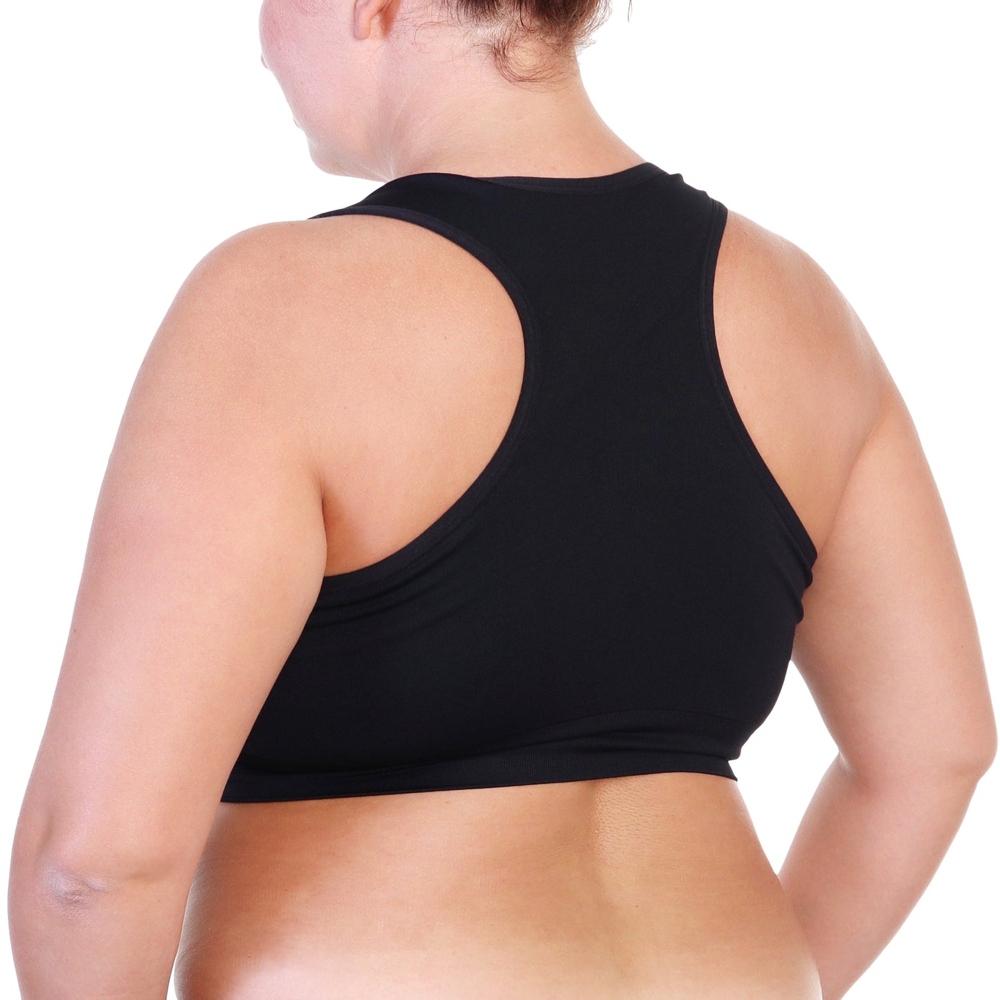 Seamless Extended Size Bra with Hook-and-Eye Front Closure (3-Pack)