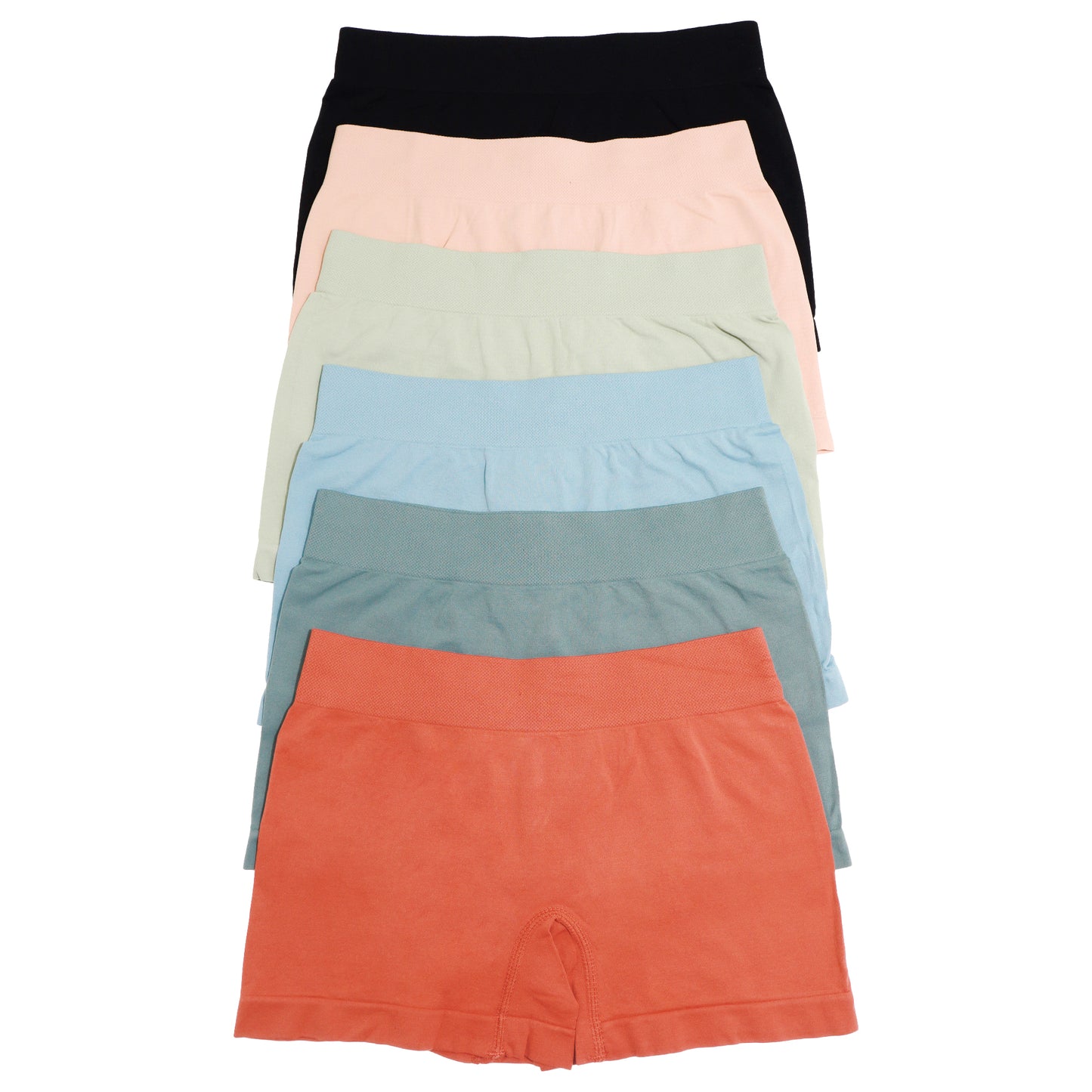 Seamless U-Back Microfiber Bralette and Boyshort Panties (6-Pack)