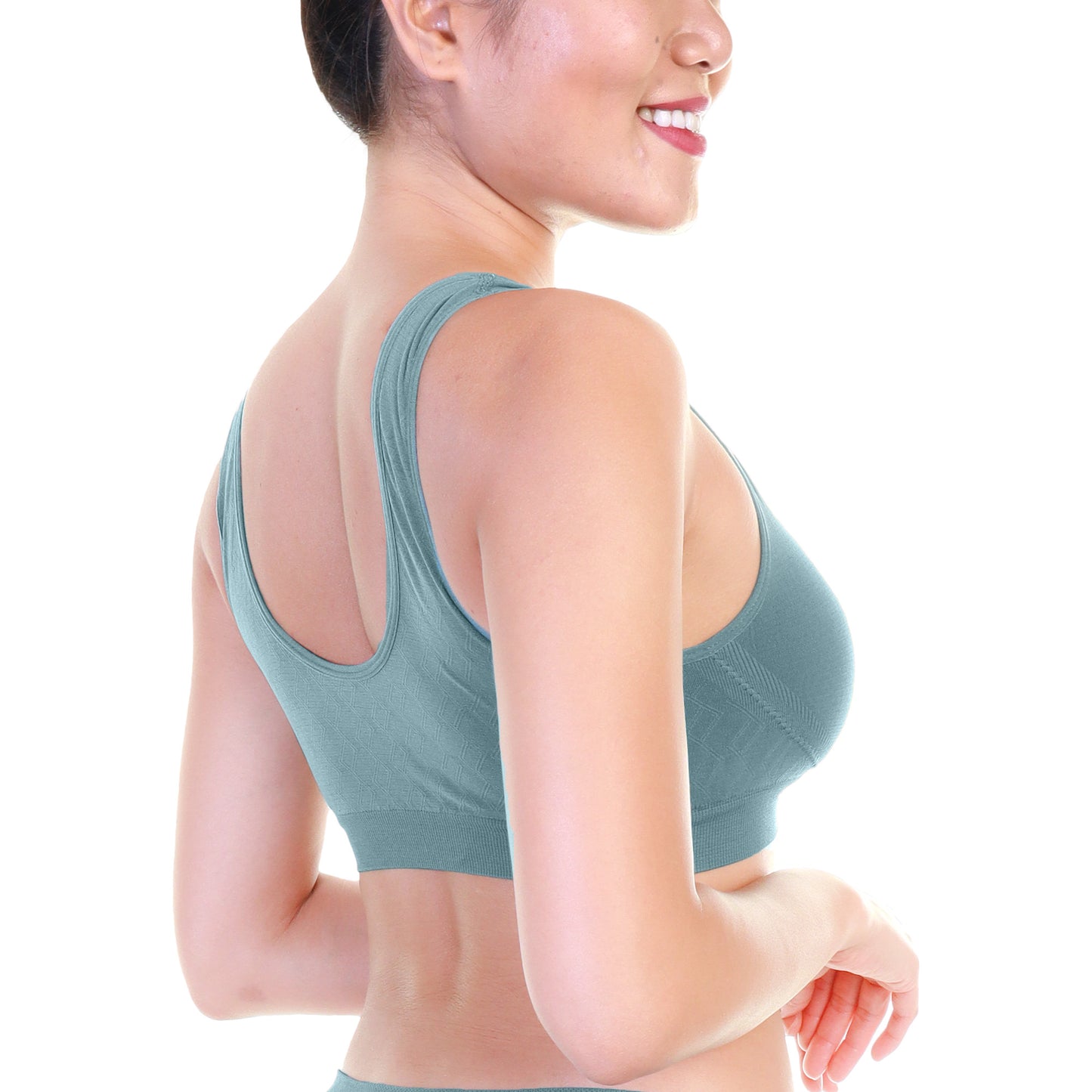 Seamless U-Back Microfiber Bralette and Boyshort Panties (6-Pack)