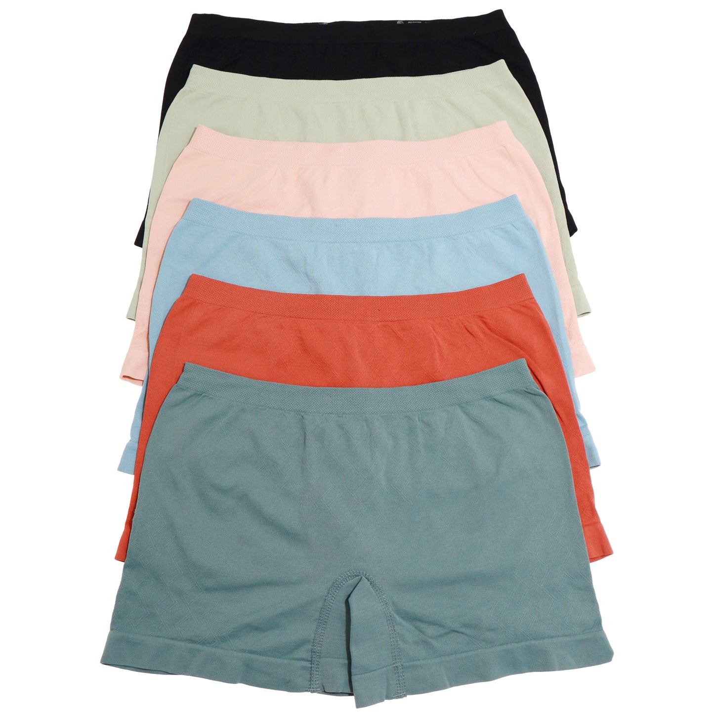 Seamless U-Back Microfiber Bralette and Boyshort Panties (6-Pack)