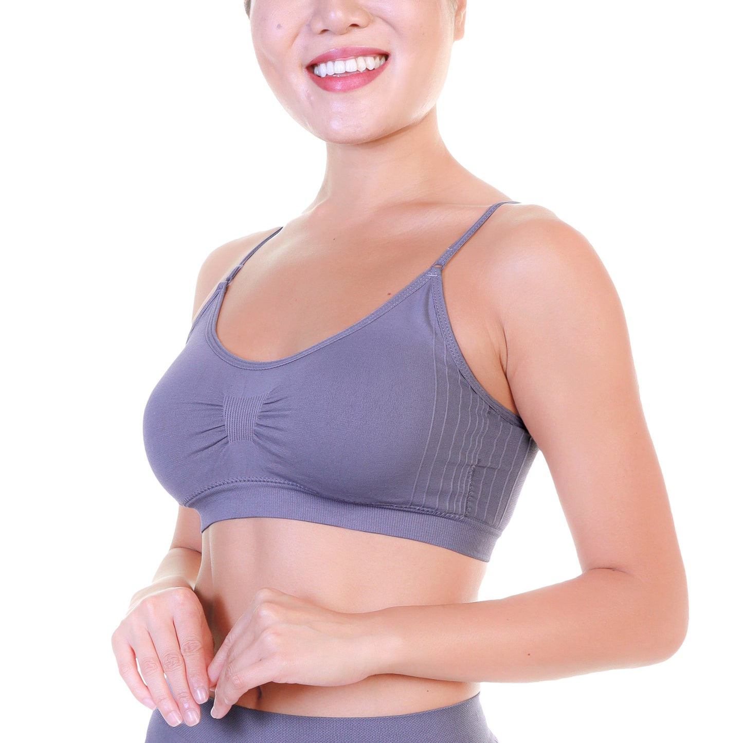 Seamless Wireless Microfiber Bralette and Boyshort Panties (6-Pack)