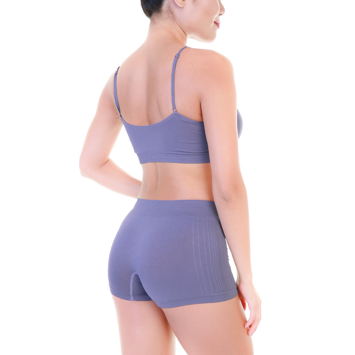 Seamless Wireless Microfiber Bralette and Boyshort Panties (6-Pack)