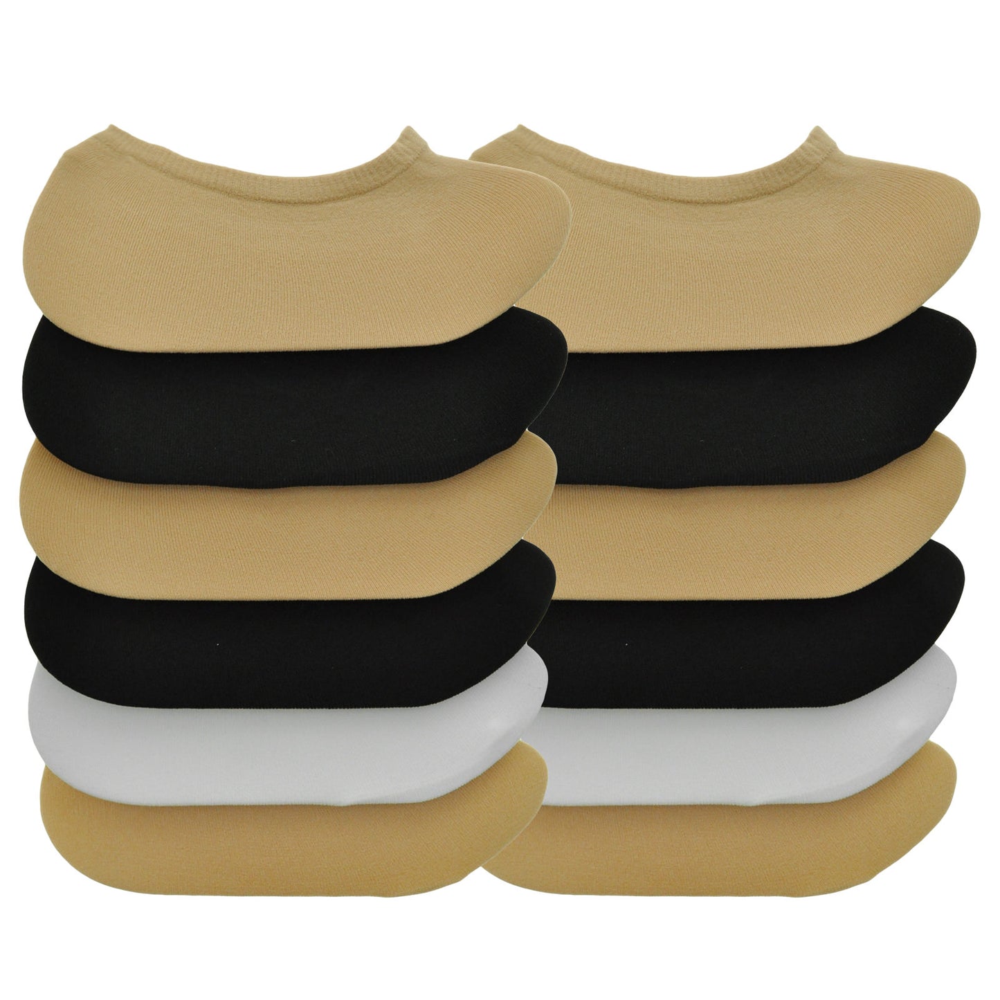 Magic No-Show Liner Sock With No-Slip Heel (12-Pairs)
