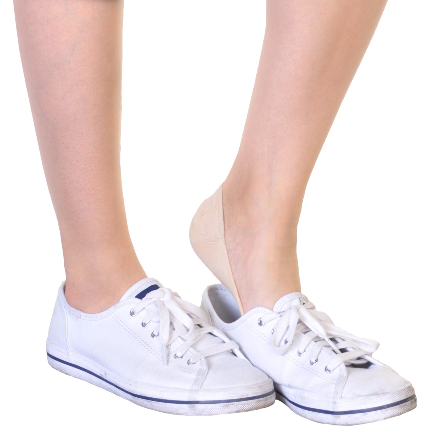 Comfort Liner Socks with Silicone Heel Grip (12-Pairs)