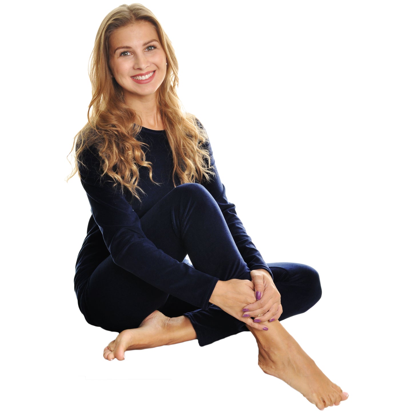 Womens Velvet Long Sleeve Thermal Set (1-Pack)