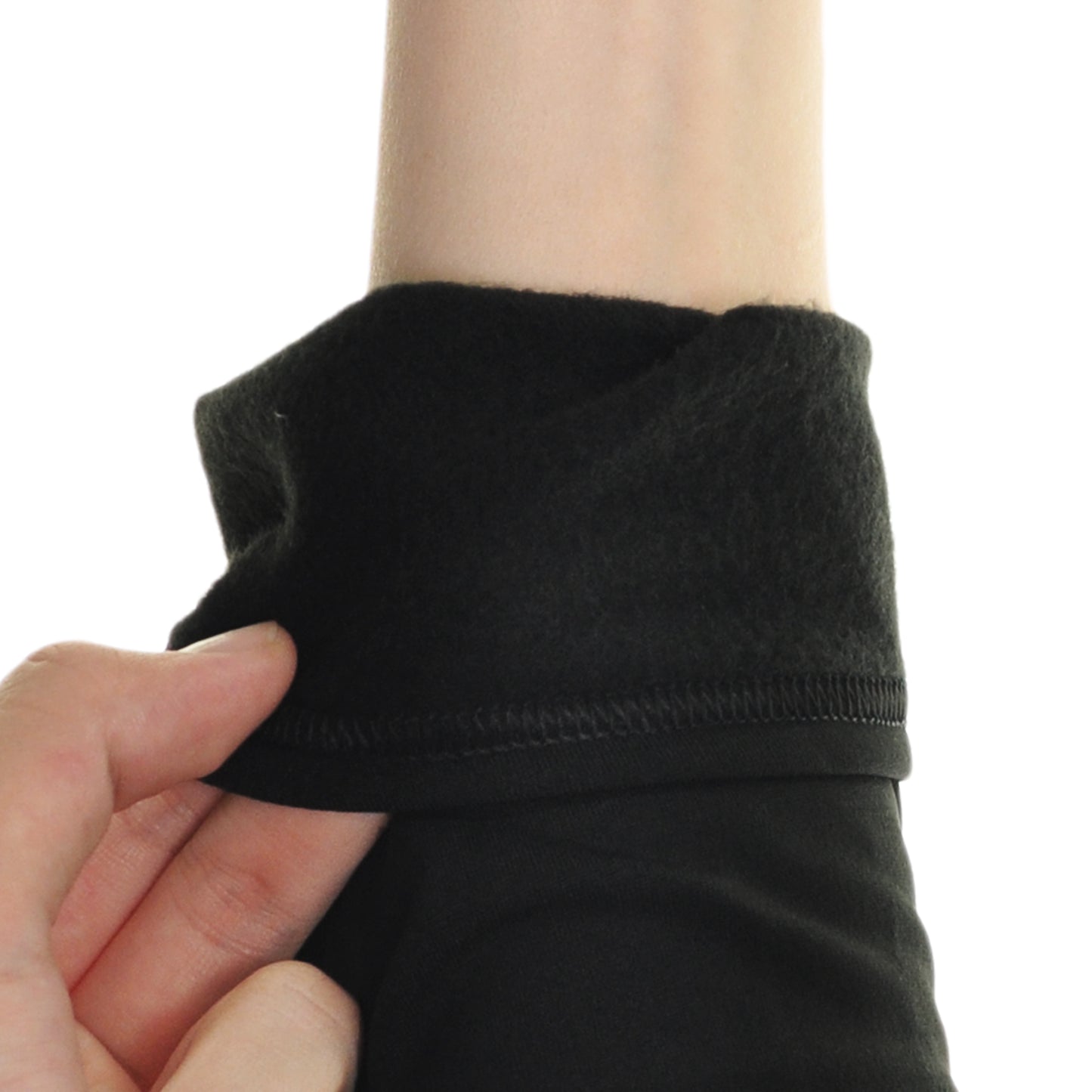 Men's Brushed Fleece Long-Sleeve Crewneck Thermal Tops (3-Pack)