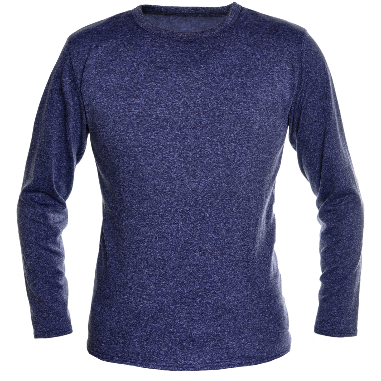 Men's Brushed Fleece Long-Sleeve Crewneck Thermal Tops (3-Pack)