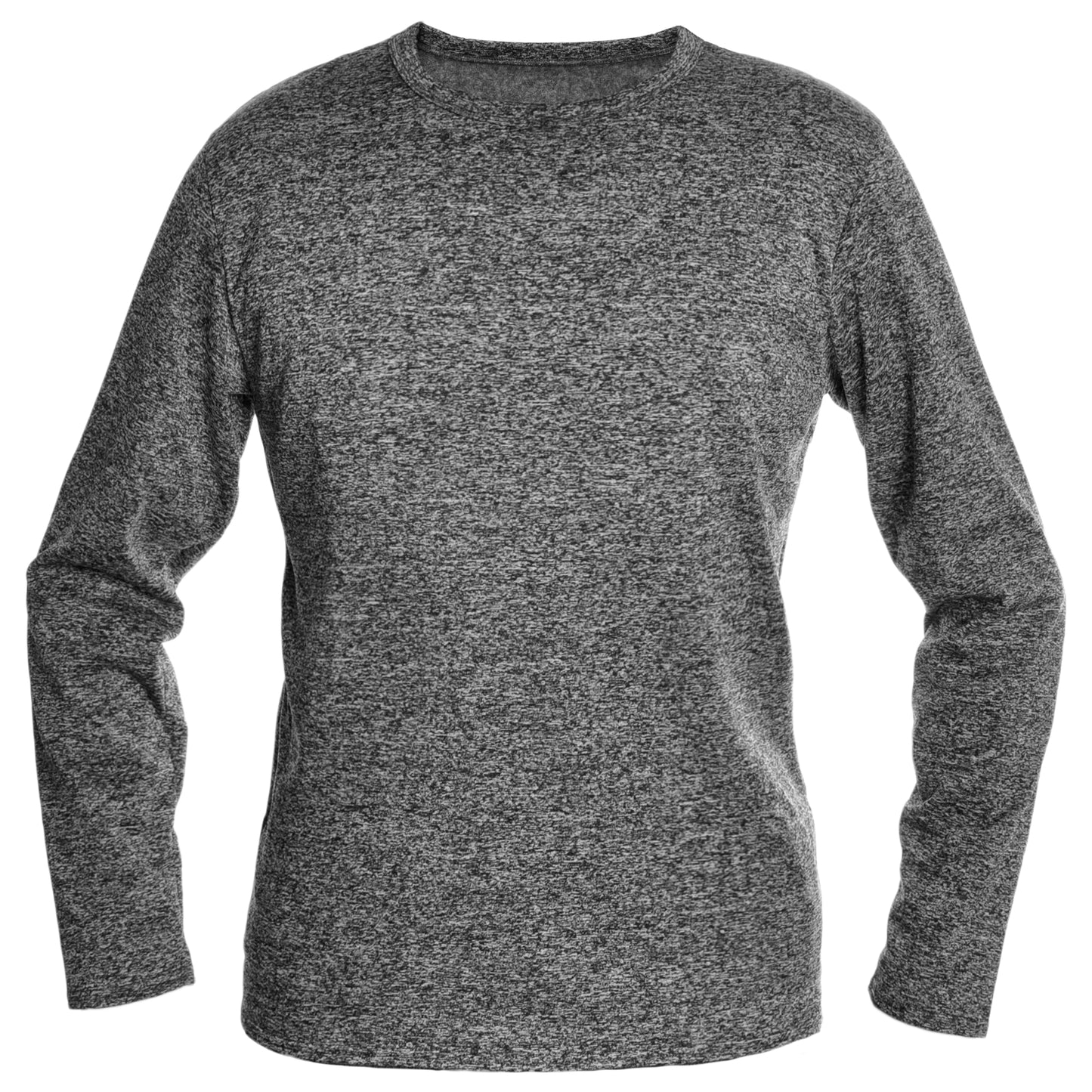 Men's Brushed Fleece Long-Sleeve Crewneck Thermal Tops (3-Pack)