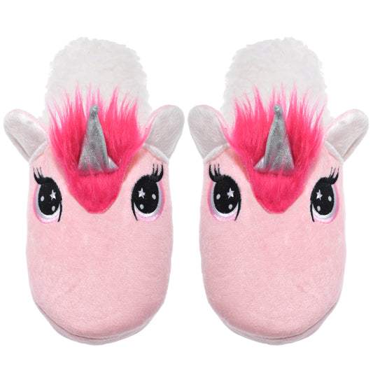 Cozy Unicorn Slippers with Sherpa-Lined Interior (1-Pack)