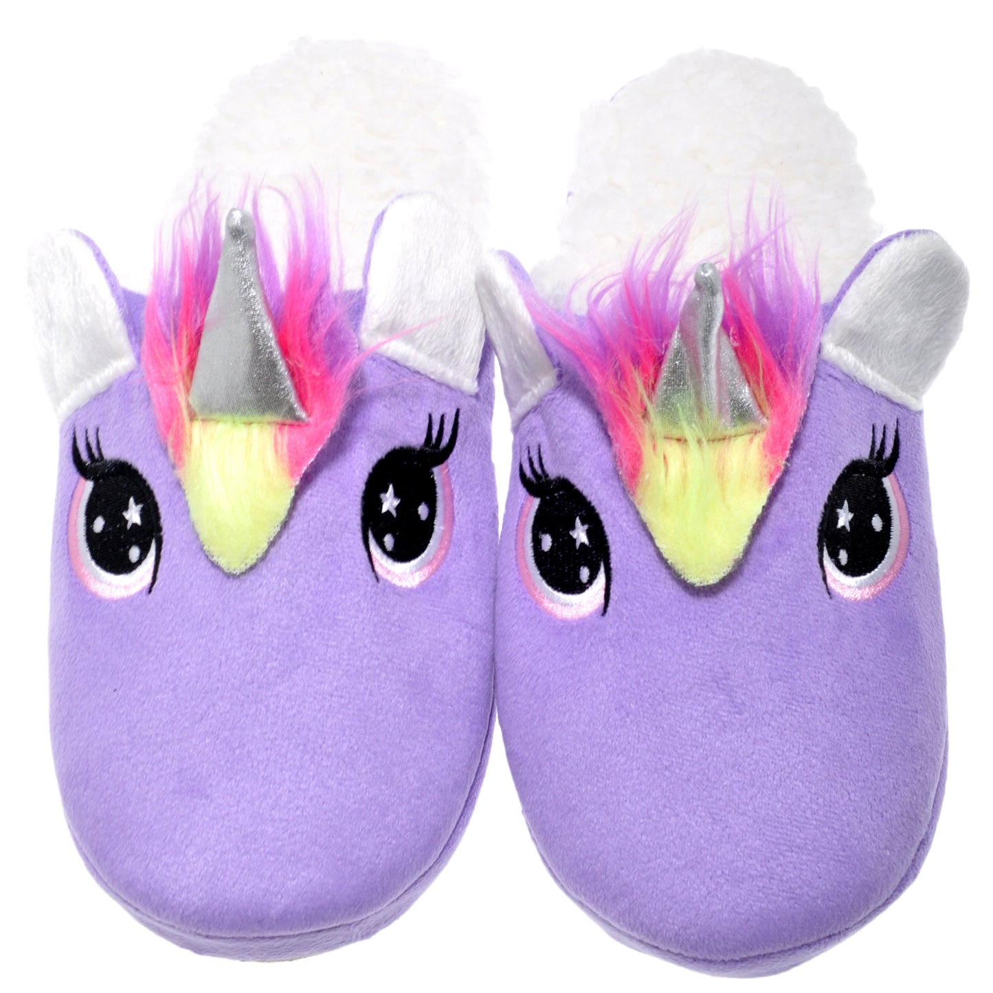 Cozy Unicorn Slippers with Sherpa-Lined Interior (1-Pack)