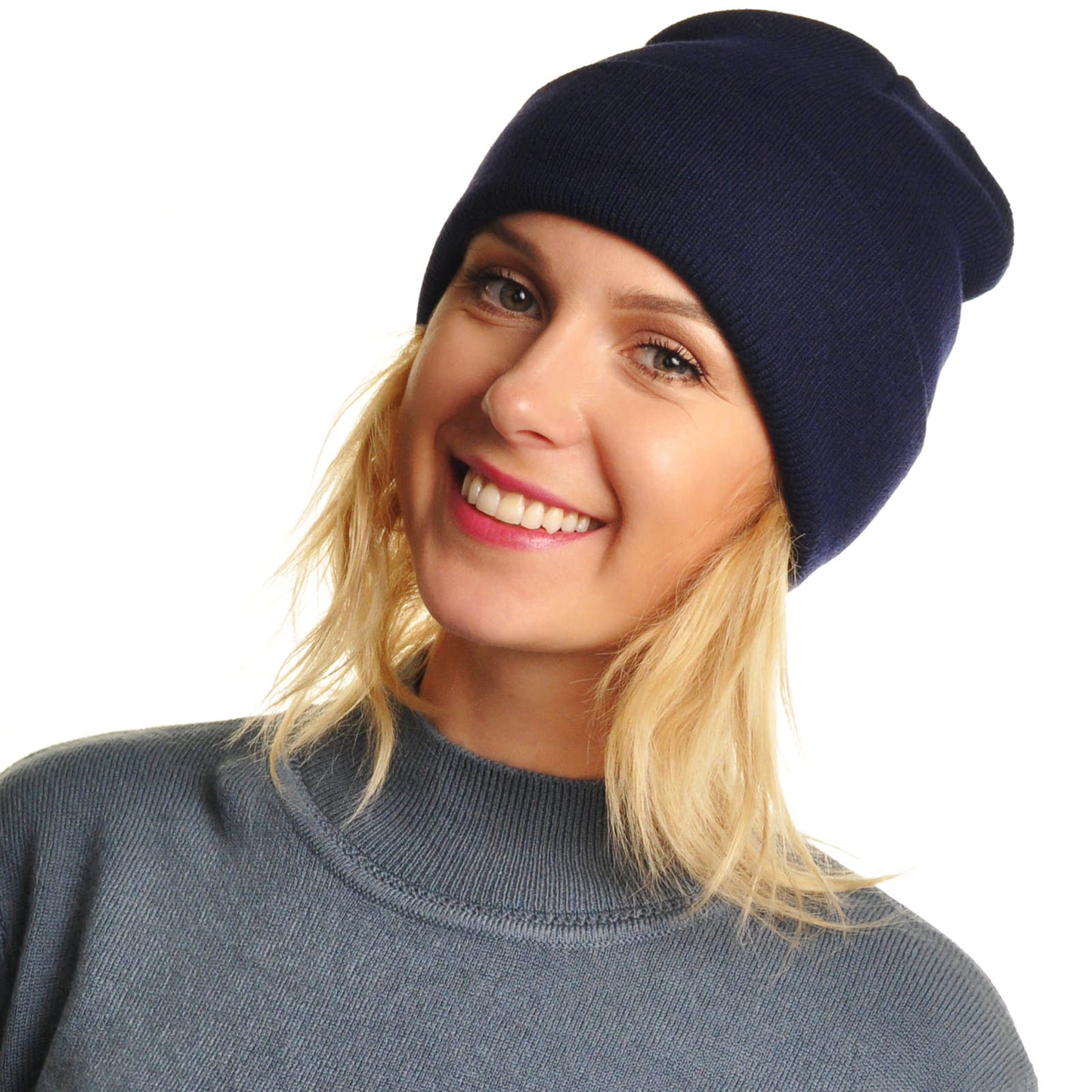 Knit Basic Color Unisex Adult Beanies Cap Hat (6-Pack)
