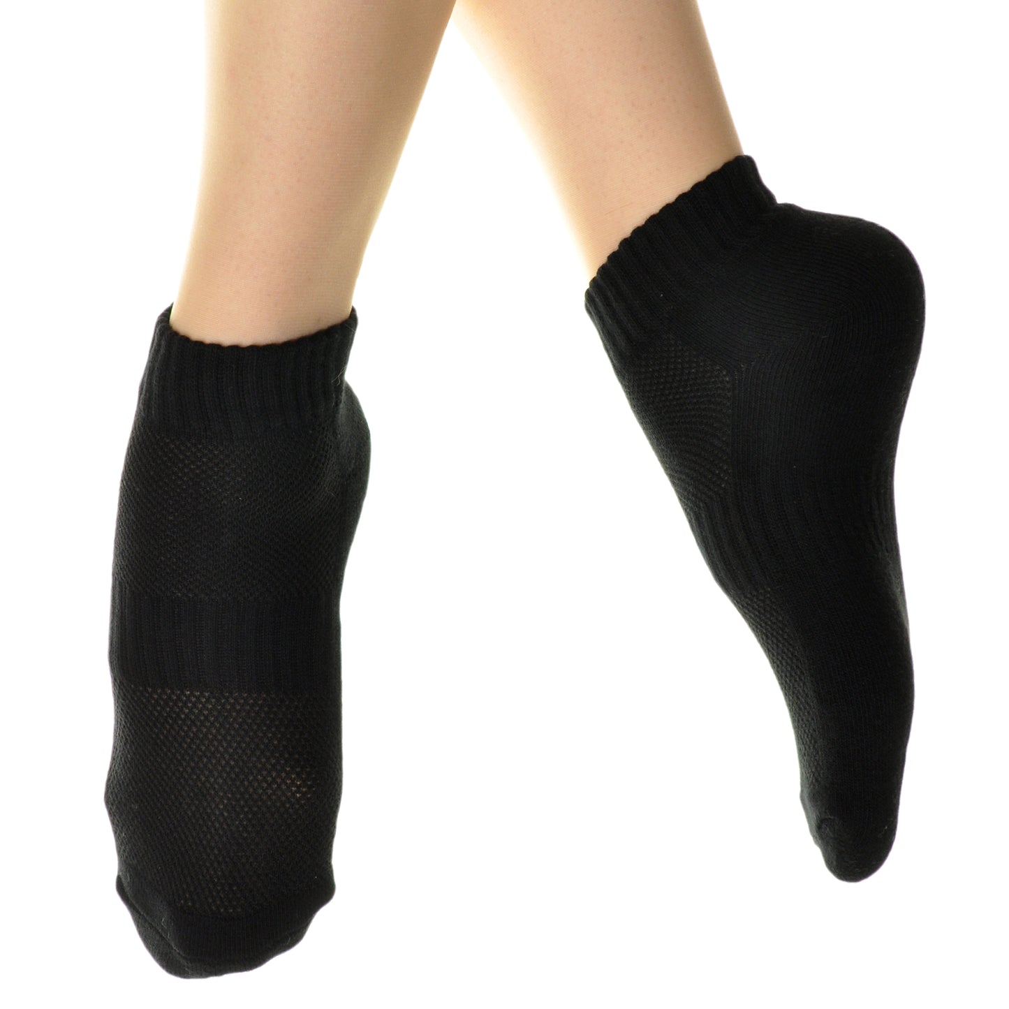 Unisex Ankle Socks with Arch Support and Cushioned Soles (12-Pairs)