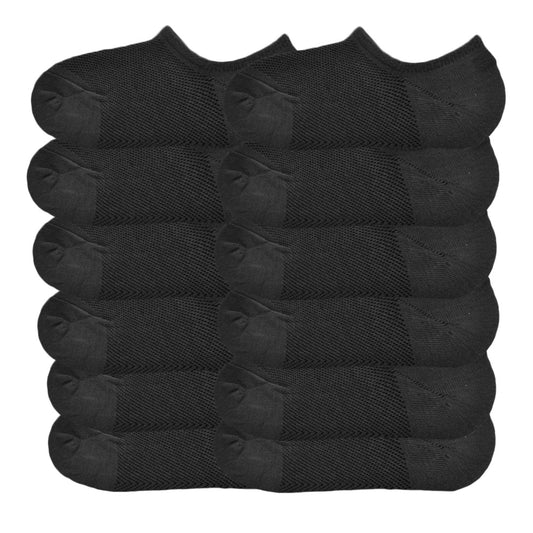 No-Show Socks With Non-Slip Silicone Patch (12-Pairs)