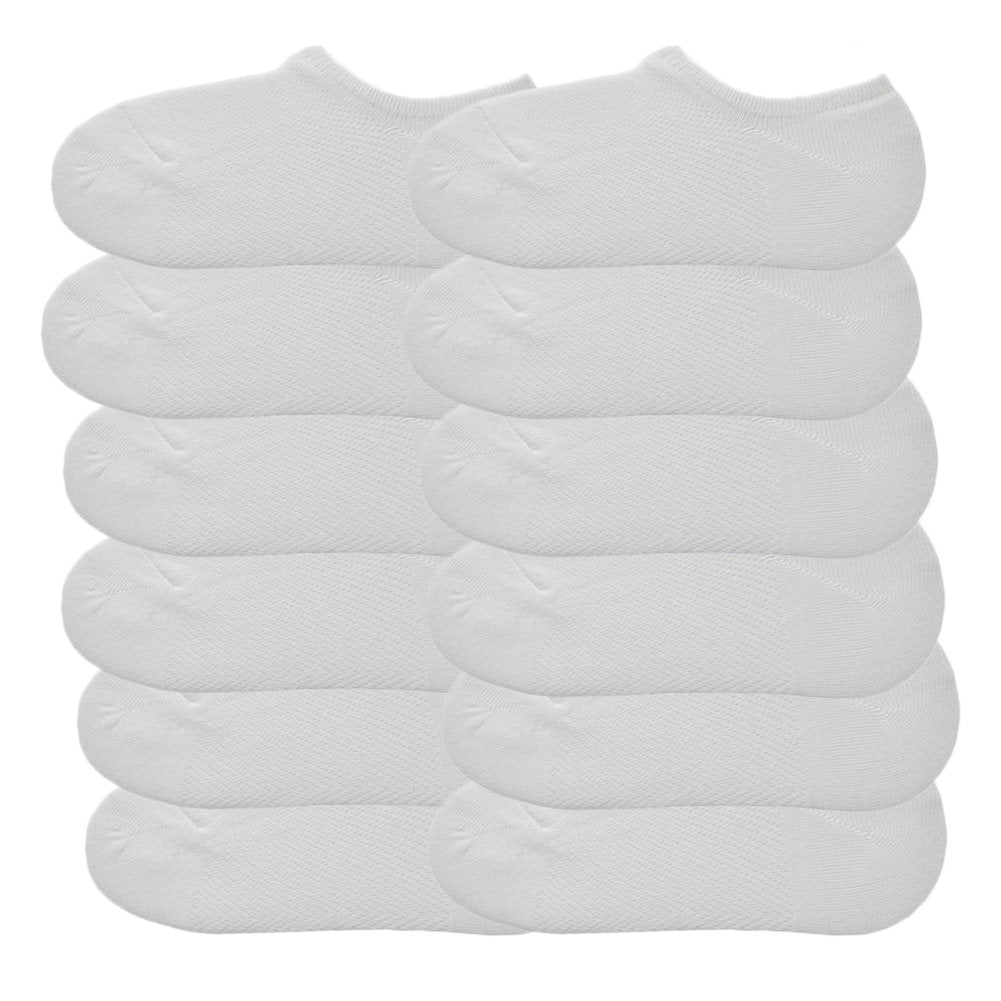 No-Show Socks With Non-Slip Silicone Patch (12-Pairs)