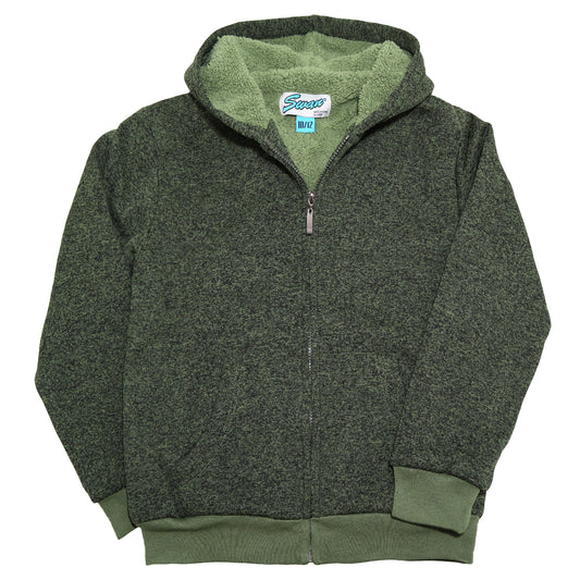 Boy's Full-Zip Sherpa-Lined Hoodie Jacket with Pockets (1-Pack)