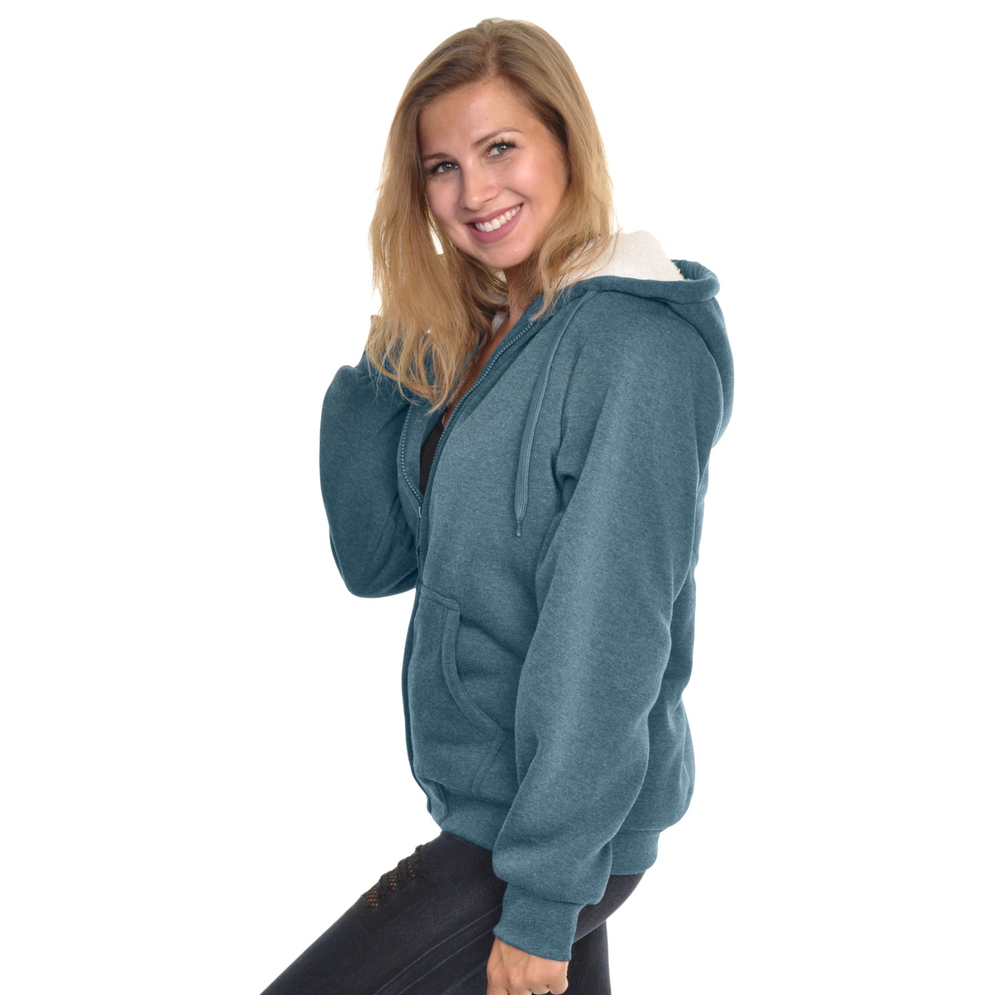 Women's Sherpa-Lined Hoodie Jacket (1-Pack)