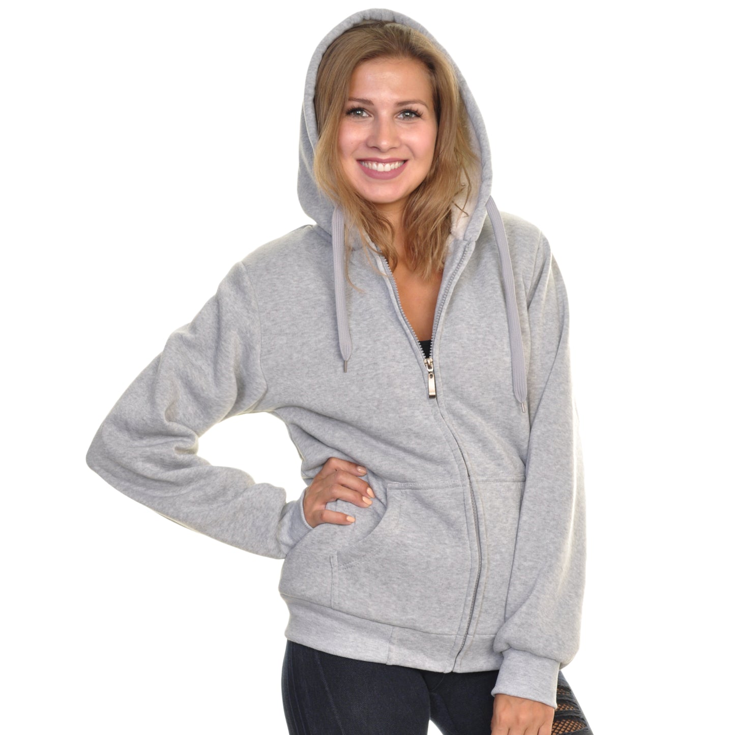 Women's Sherpa-Lined Hoodie Jacket (1-Pack)