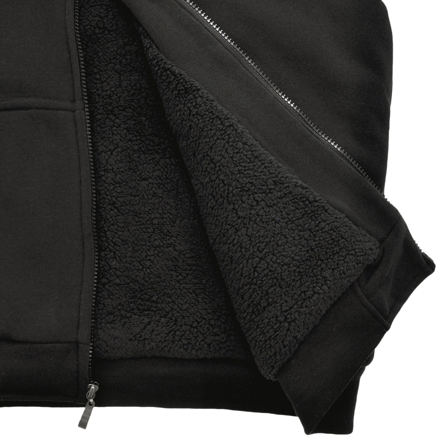 Men's Sherpa-Lined Hoodie Jacket