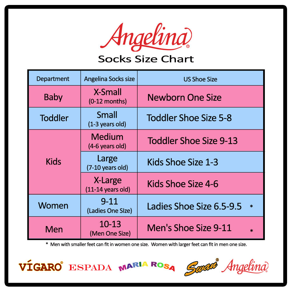 Girls Cotton Knee-High Socks with Bowtie Knit Print (6-Pairs)