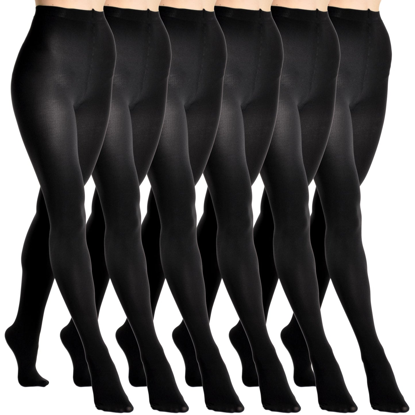 Winter Warmth Brushed Interior Thermal Tights (1-6 Pack)