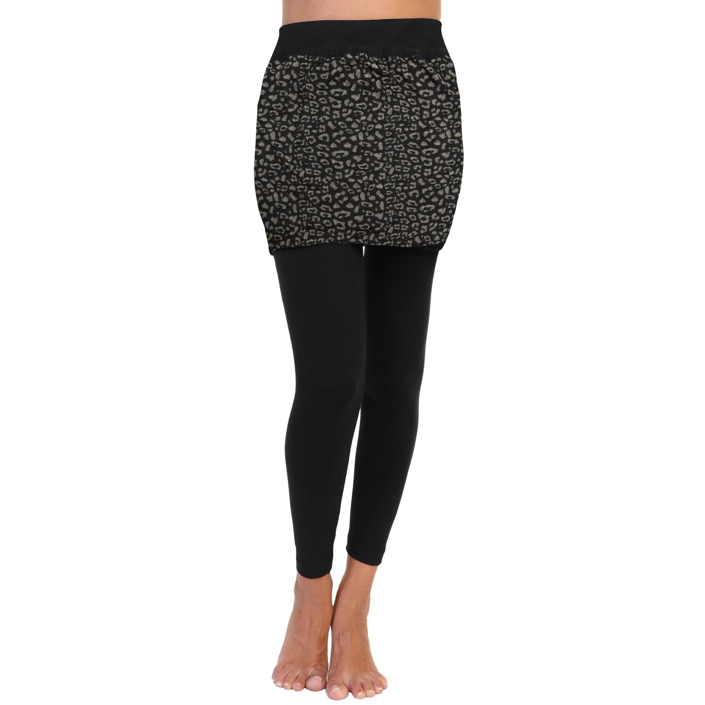 Blend Mini Skirt Leggings, Regular and Queen Size (1-Pack)