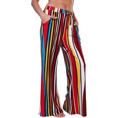 Mid-rise Palazzo Pants with Pockets (1 or 4 Pack)