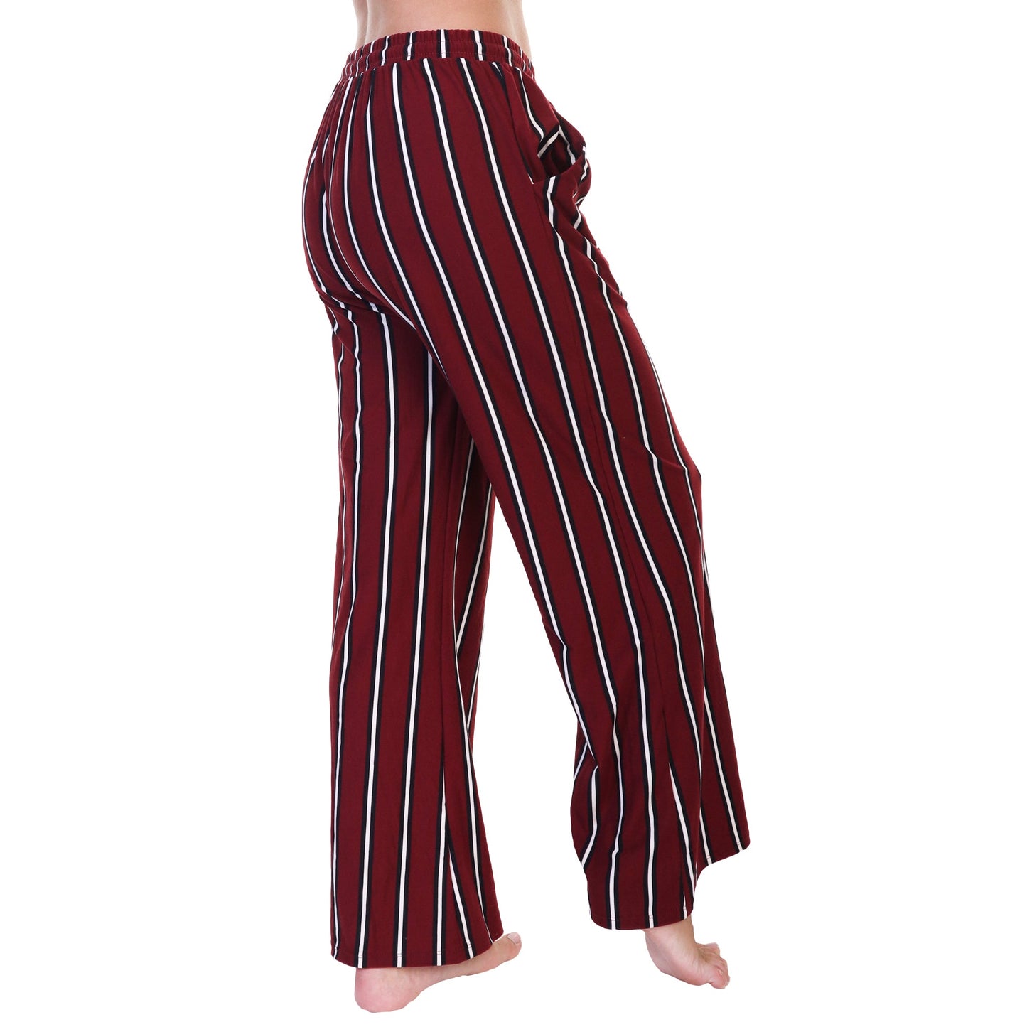 Mid-rise Palazzo Pants with Pockets (1 or 4 Pack)